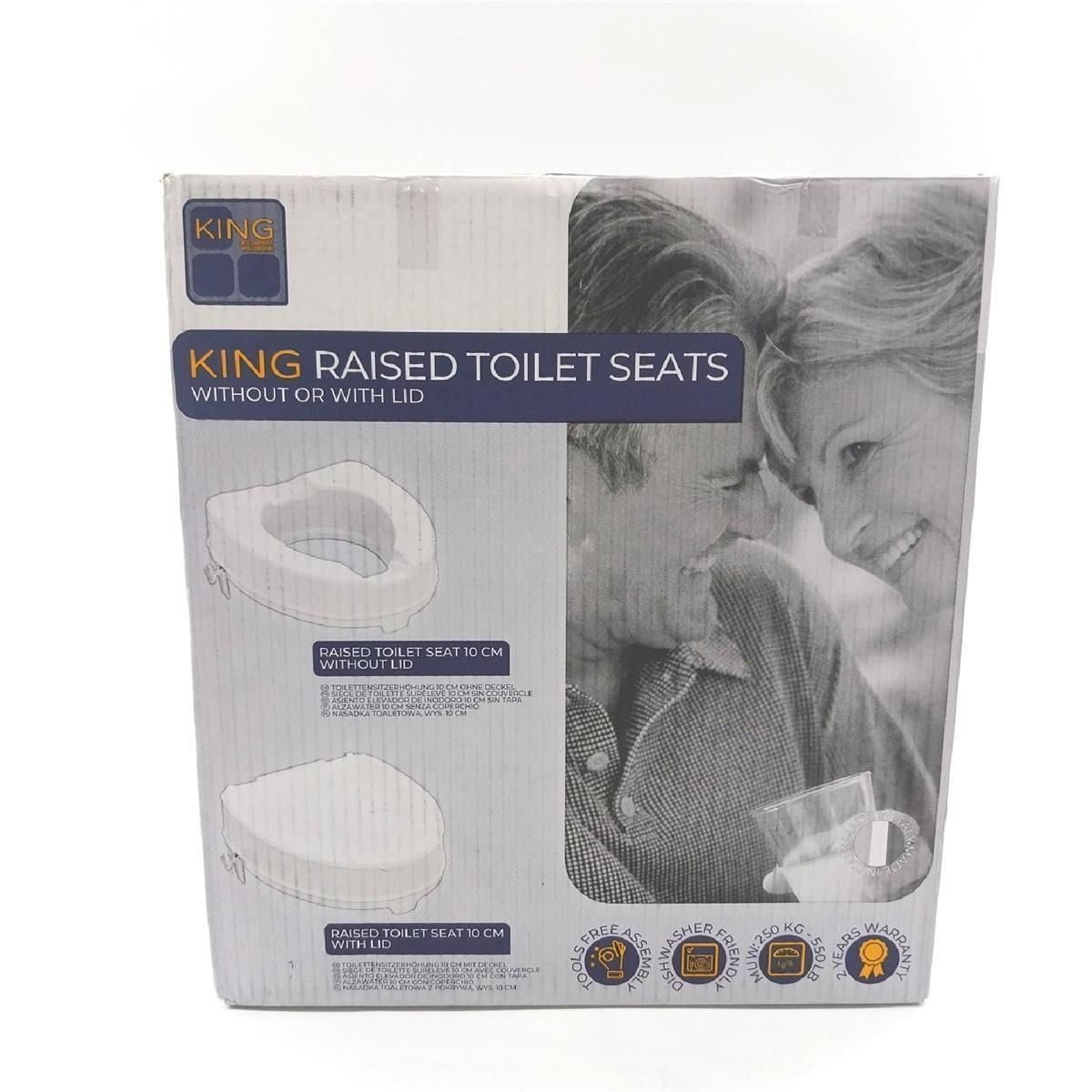 Identités Toilettensitzerhöhung mit Deckel, 10 cm