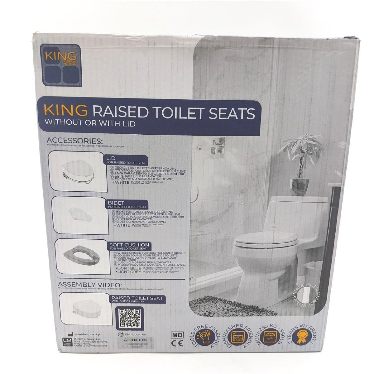 Identités Toilettensitzerhöhung mit Deckel, 10 cm
