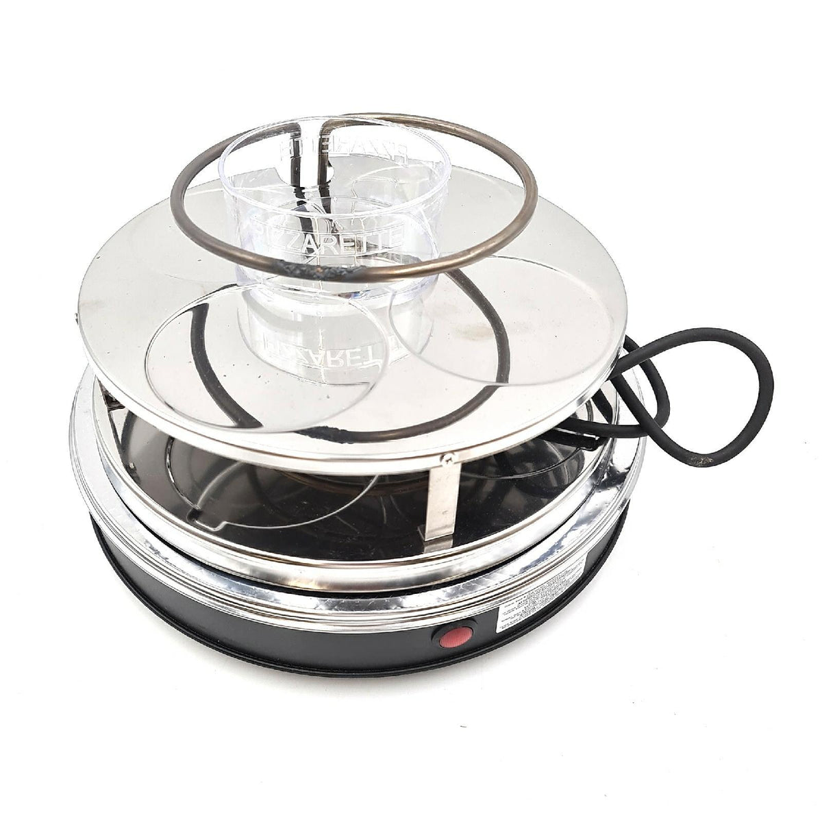 Emerio Pizzaofen  PIZZARETTE das Original  handgemachte Terracotta Tonhaube  patentiertes Design  für Mini-Pizza  echter Familien-Spaß für 8 Personen  PO-116124.1  Pink