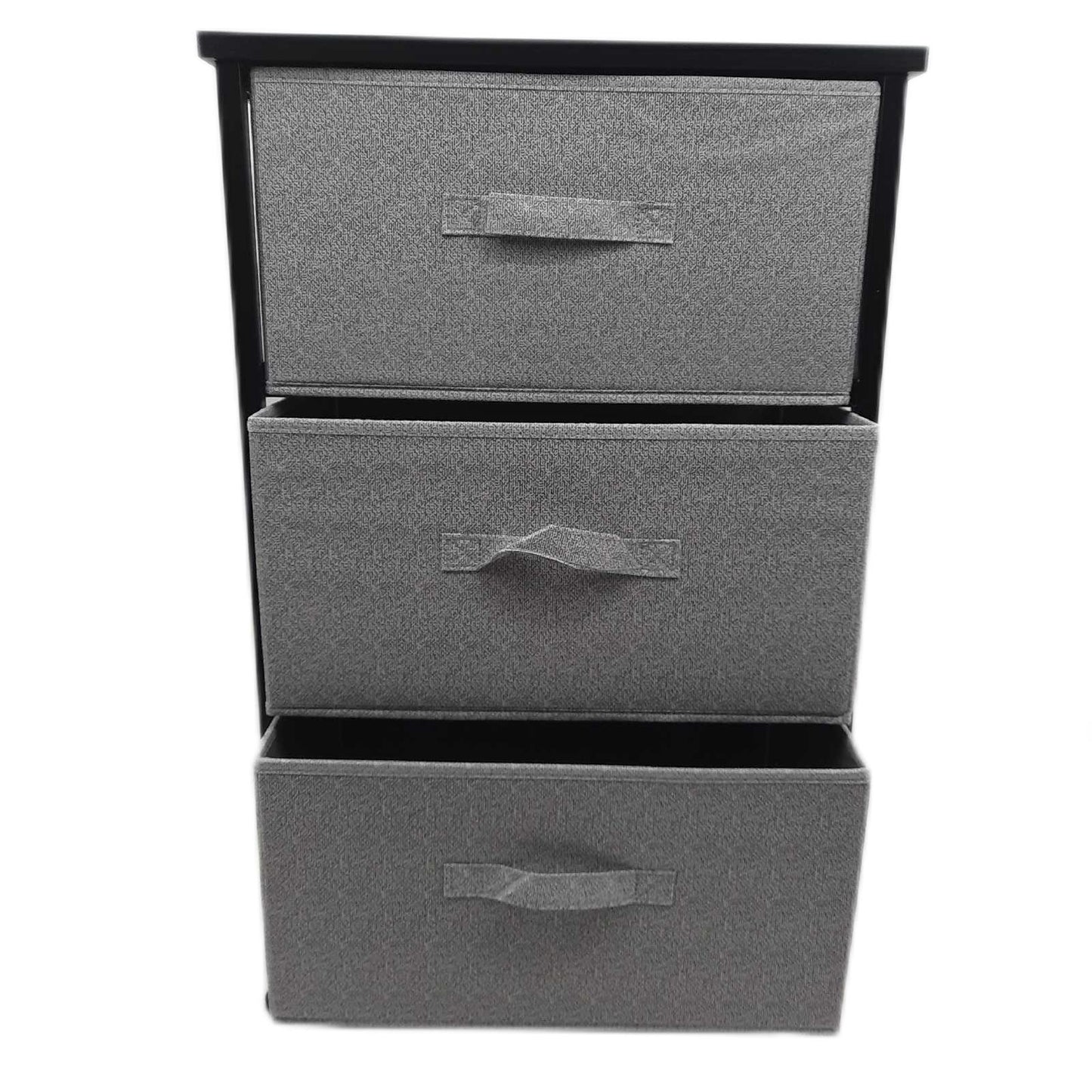 Amazon Basics Kleiderschrank Aufbewahrung Schrank 3 Stoffschubladen platzsparend Ordnung