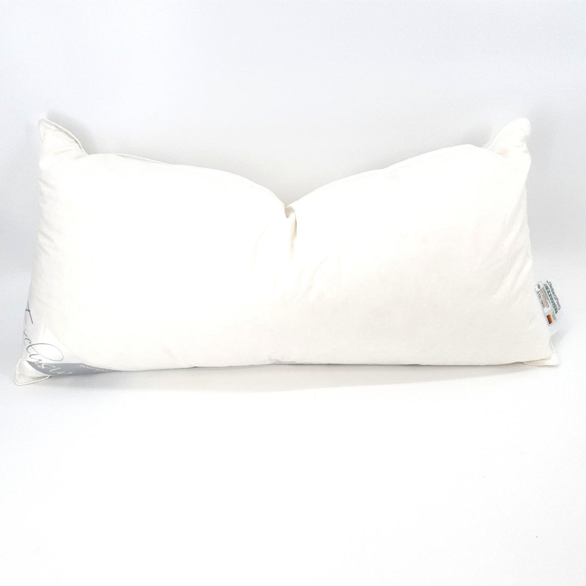 Linea Exclusiv Dreikammer Kopfkissen 40x80 weich 90 Prozent Daunen 10 Prozent Feder waschbar bis 60 Grad