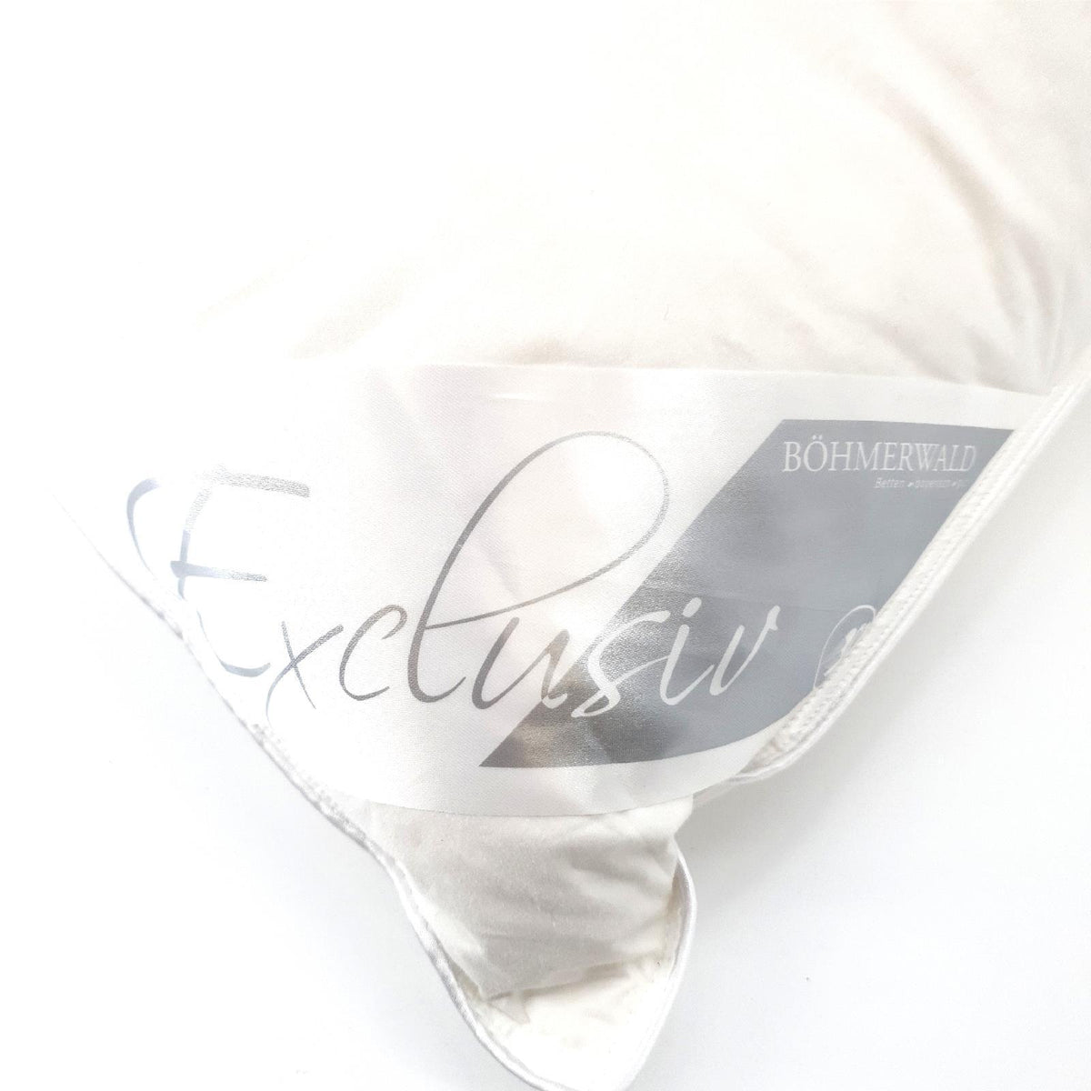 Linea Exclusiv Dreikammer Kopfkissen 40x80 weich 90 Prozent Daunen 10 Prozent Feder waschbar bis 60 Grad