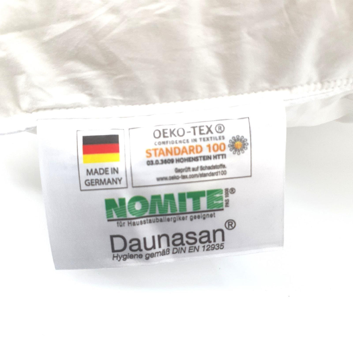 Linea Exclusiv Dreikammer Kopfkissen 40x80 weich 90 Prozent Daunen 10 Prozent Feder waschbar bis 60 Grad