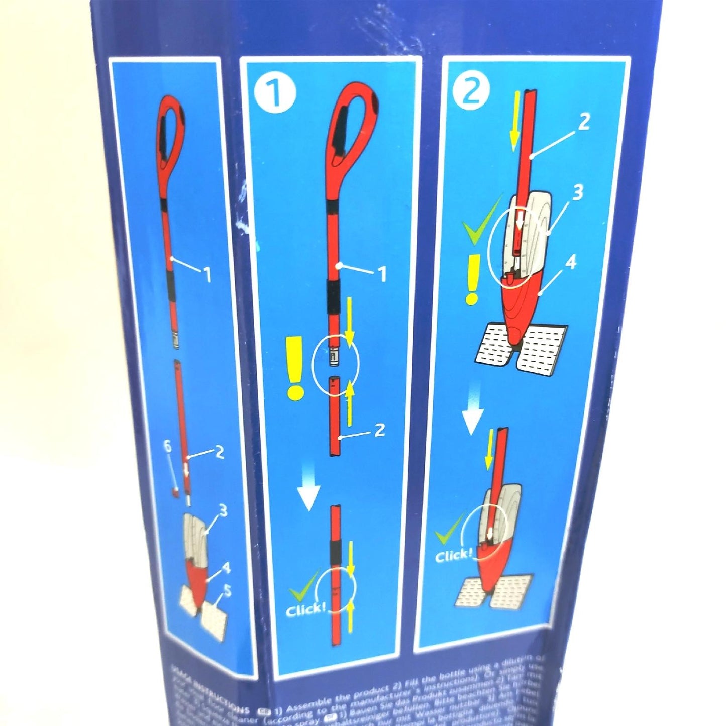 Vileda 1-2 Max Spray, Bodenreiniger-System Spray mit Mikrofasertuch (26,09)