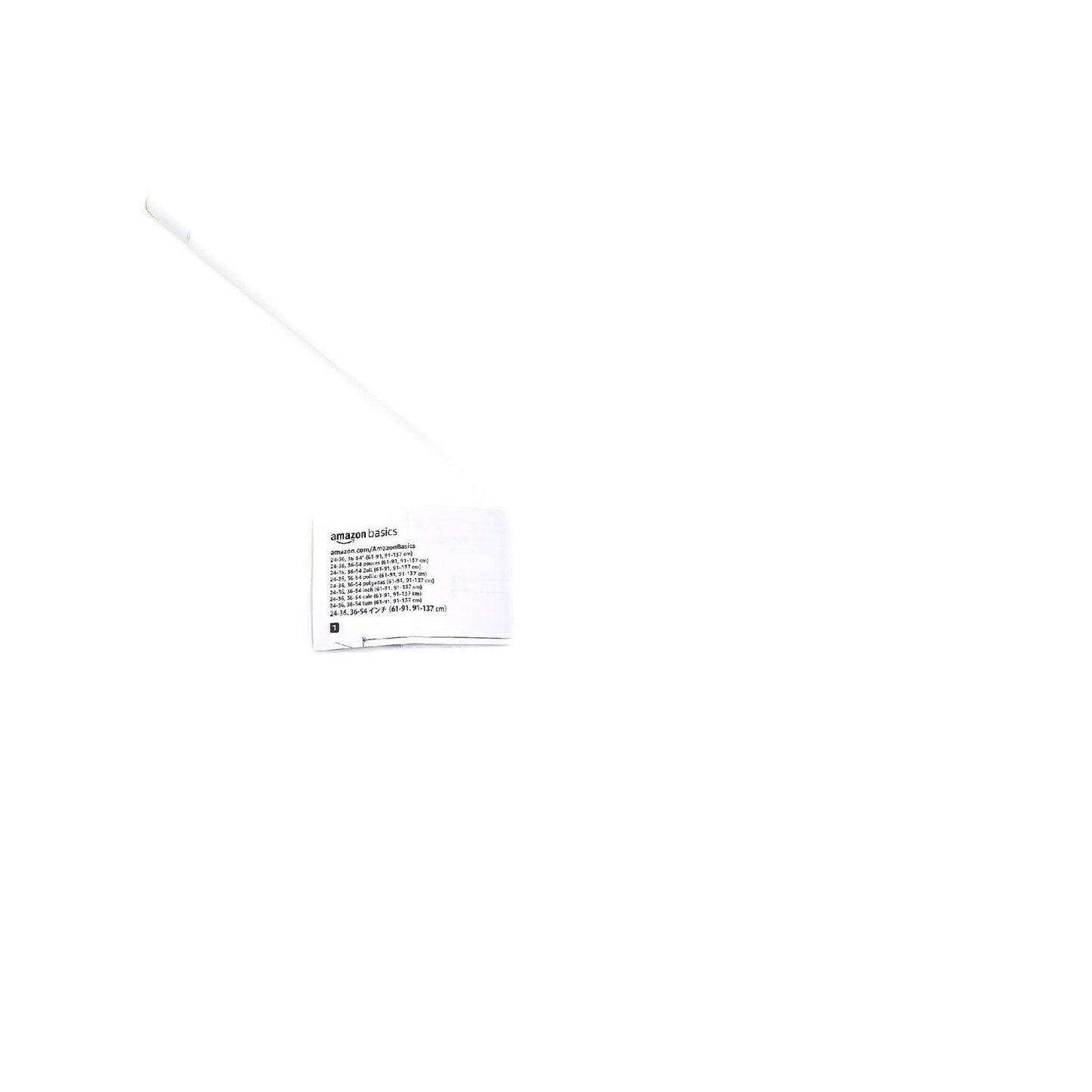 Amazon Basics Teleskop-Duschvorhangstange zum Einklemmen 61 bis 91 cm Weiß