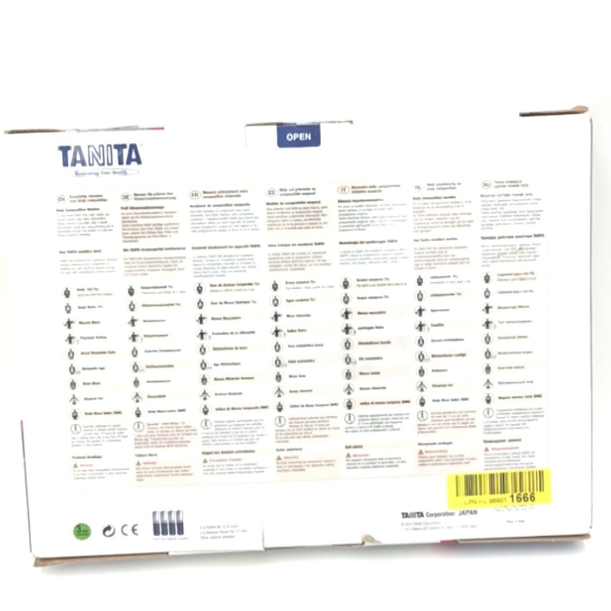 Tanita TANITA BC 731 Koerperanalyse Waage exakte kleine handliche Ausfuehrung Weiss