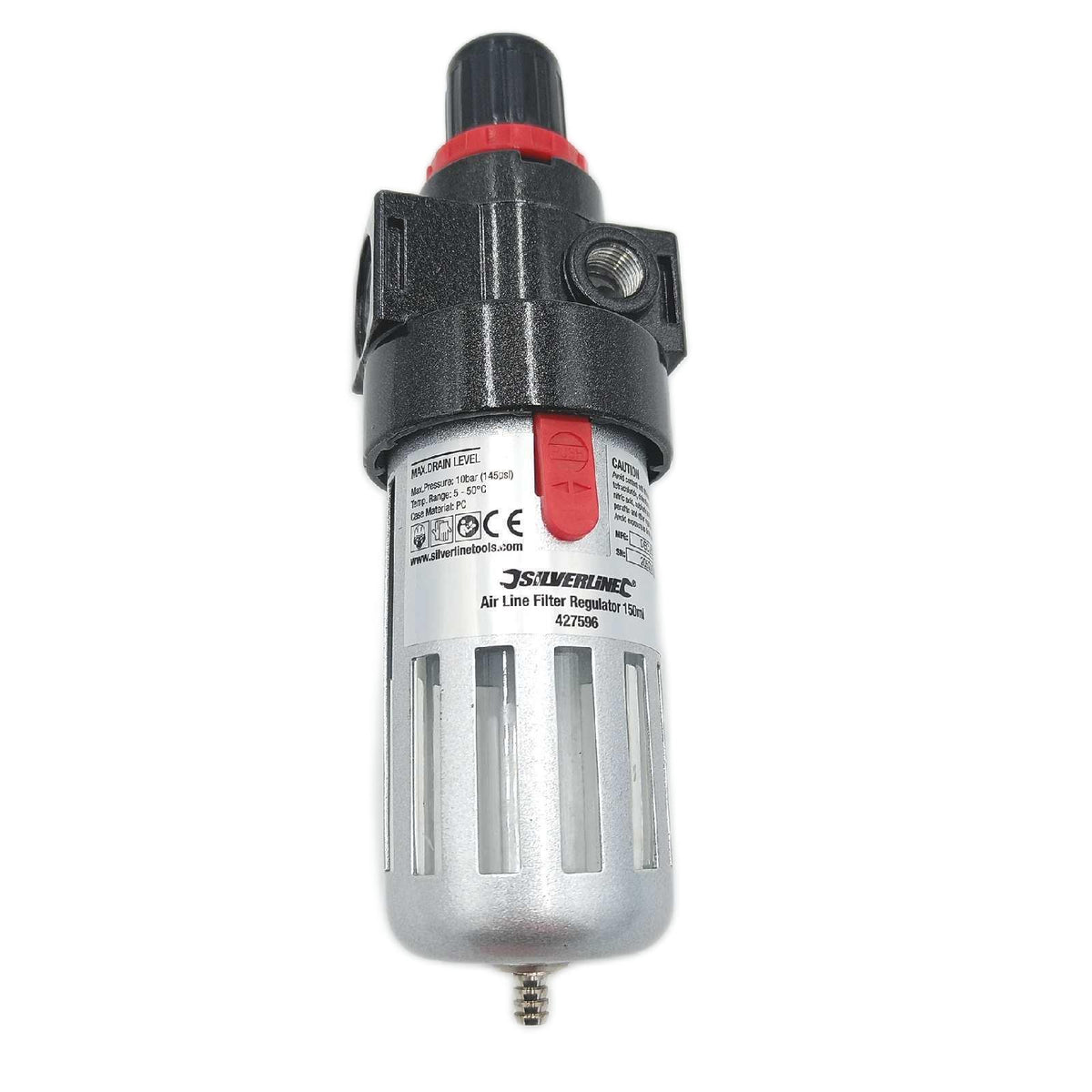 Silverline Air Line Filter-Regler 150ml - 427596