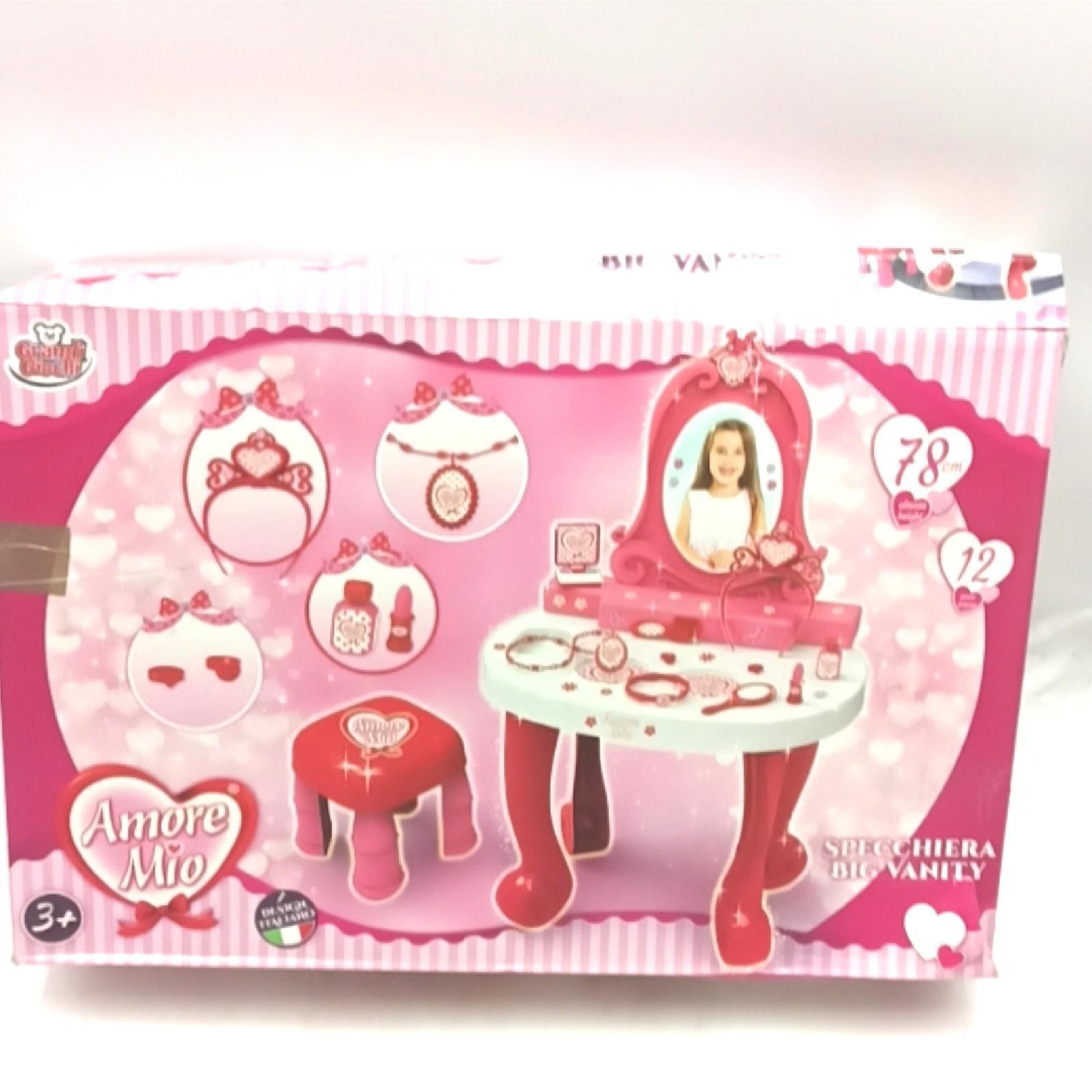 Grandi Giochi;Kosmetikspiegel;Rosa;GG71059;Schönheitsritual