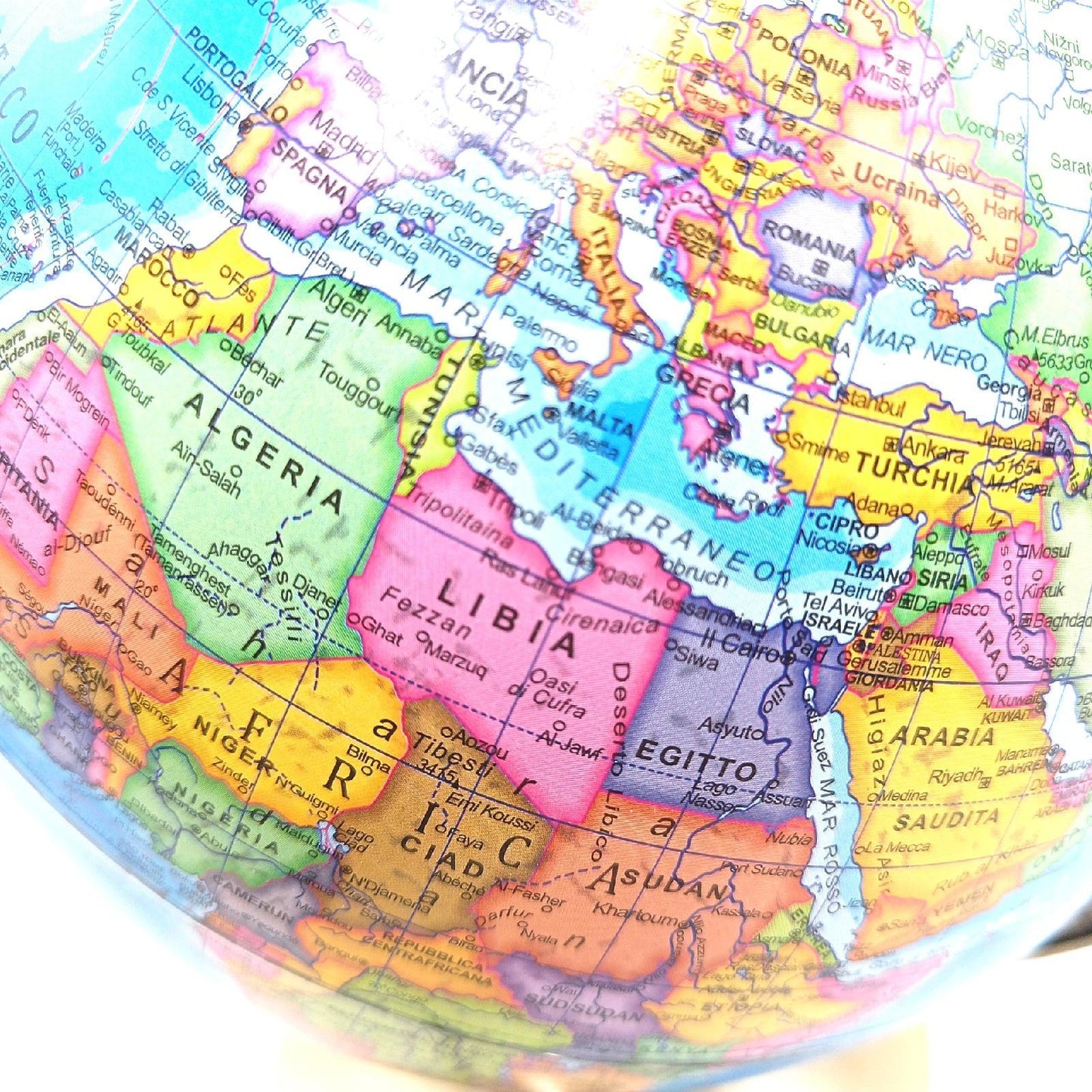 BUKI France Globus Lernspielzeug Tag und Nacht Globus Italienische Version Lehrreich Elegant Kinder