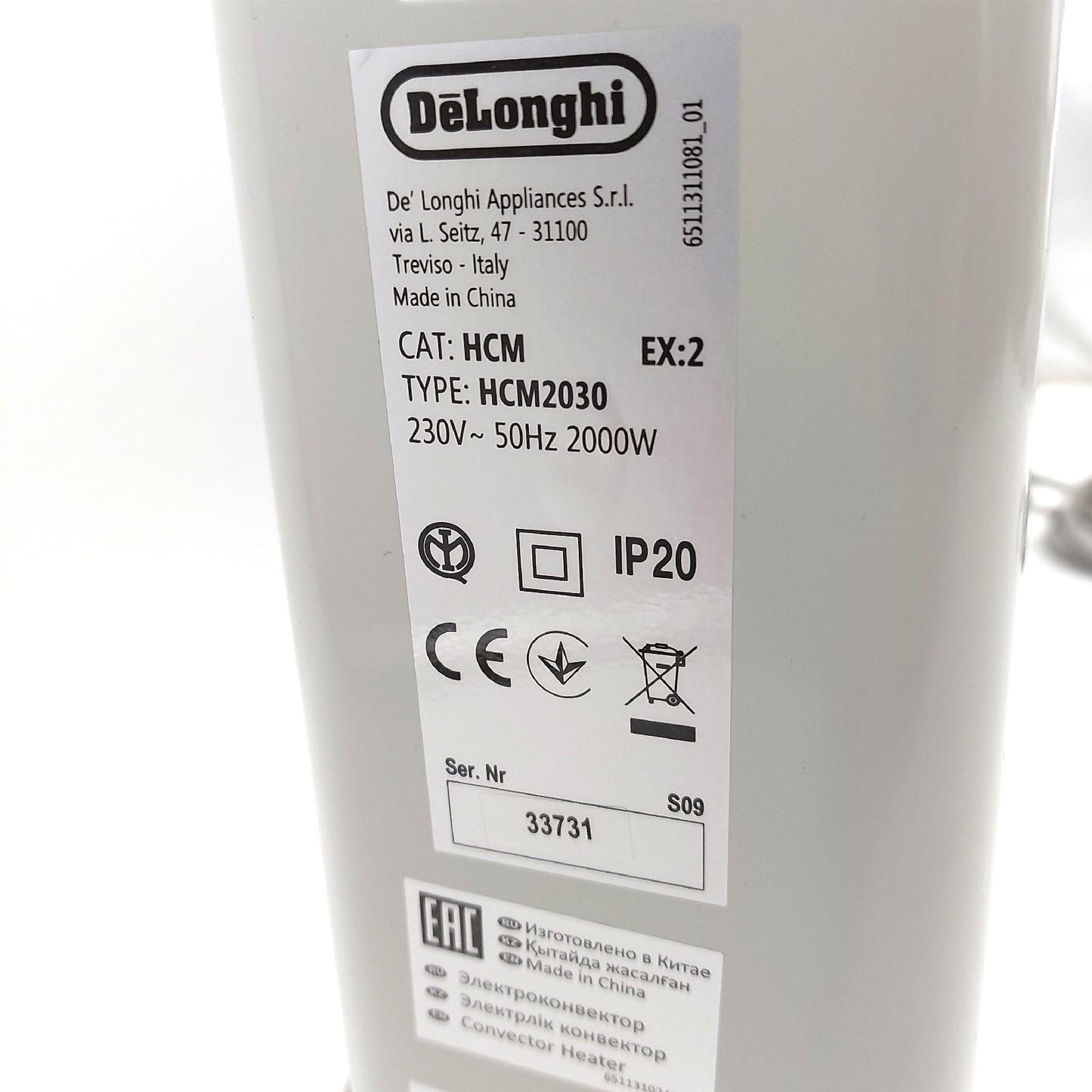 DeLonghi Heizlüfter Hausgeräte HFS50B20 GR 2000 Watt leise