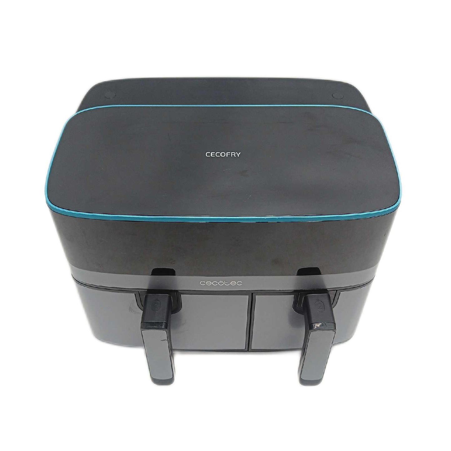 Cecotec Heißluftfritteuse 9 L CecoFry Advance Double. 2850 W, Kompakte, Digitale und ölfreie Diätfritteuse, zwei Körben mit Doppelter Temperatur und PerfectCook-Technologie