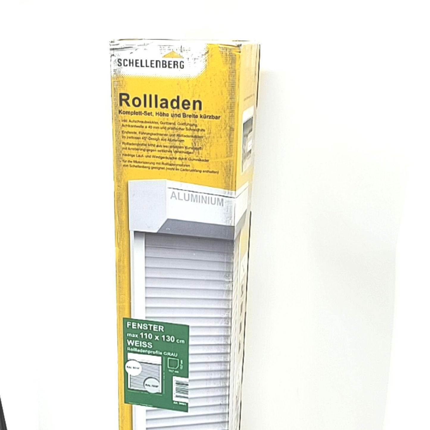 Schellenberg Aufsatzrollladen Fenster Komplett Set 20081 Selbstmontage Komfort Sicherheit