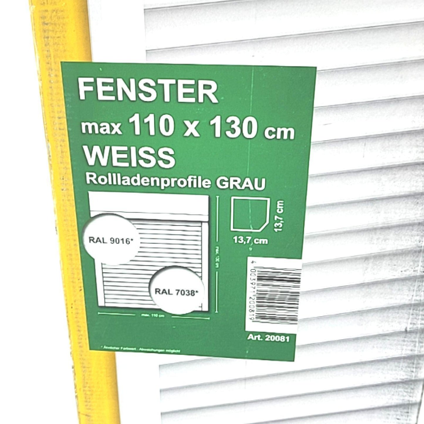 Schellenberg Aufsatzrollladen Fenster Komplett Set 20081 Selbstmontage Komfort Sicherheit