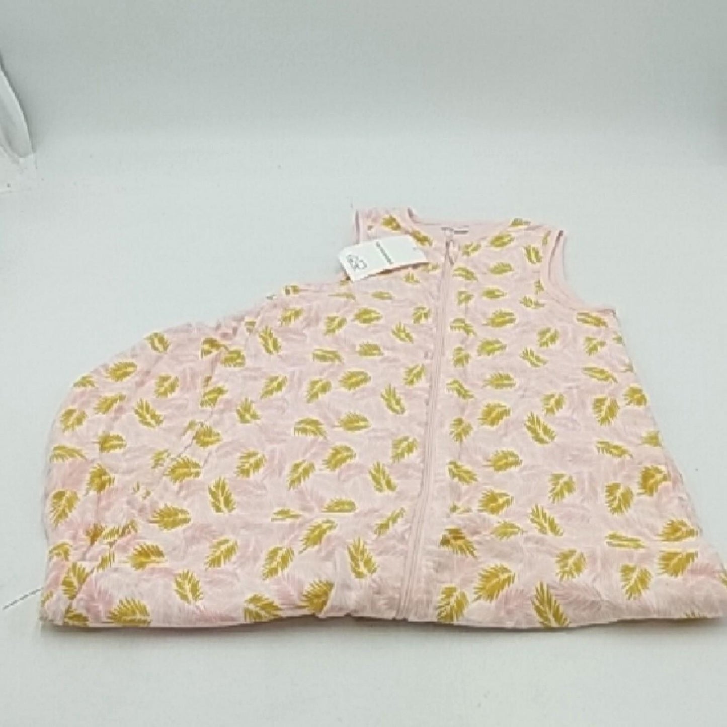 Vertbaudet Babyschlafsack Babybekleidung Tropical rosa senfgelb Blätter Sommer