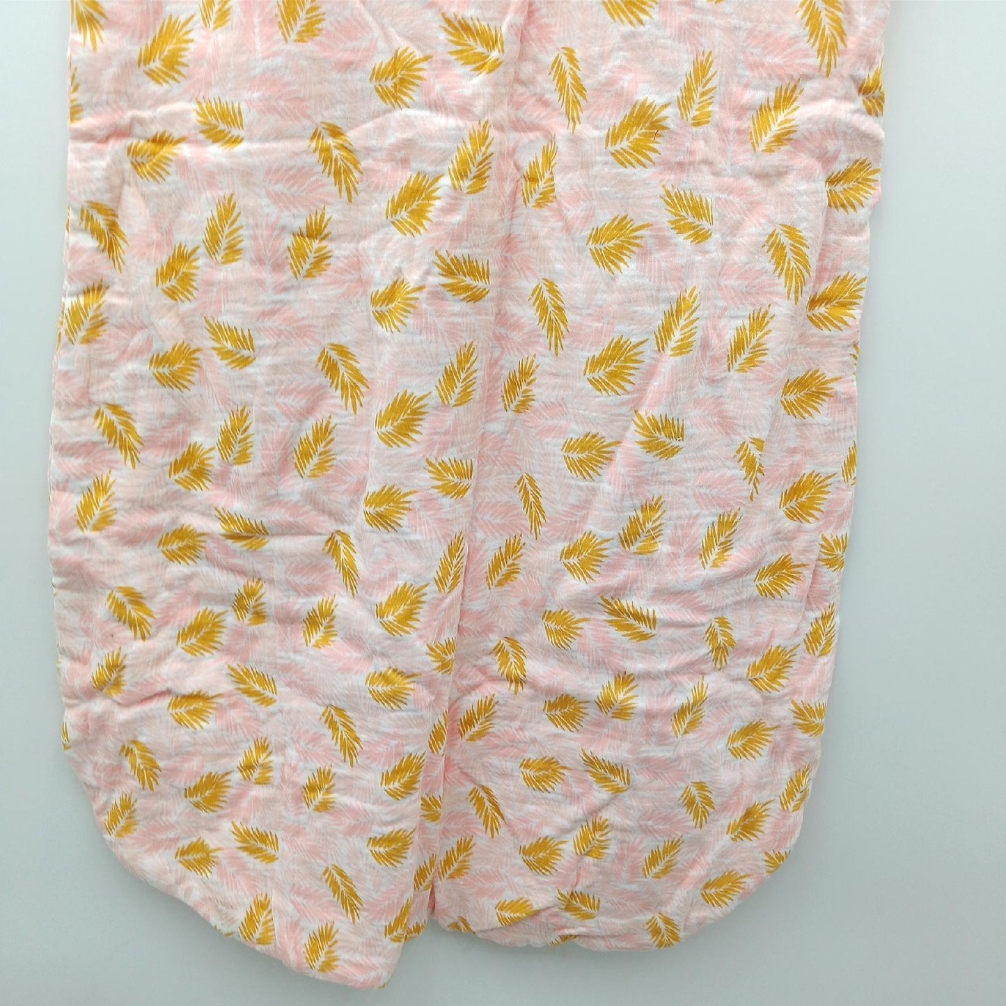Vertbaudet Babyschlafsack Babybekleidung Tropical rosa senfgelb Blätter Sommer