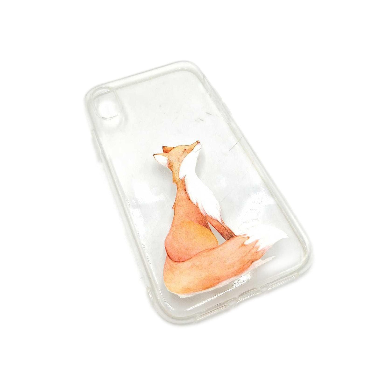 AIsoar Kompatibel/Ersatz-Schutzhülle für iPhone XR 6.1  Ultra Flex Serie  weiche Schutzhülle mit flexiblem Schutz und Crystal TPU Premium [sehr leicht/perfekte Passform/Schlank] Fuchs