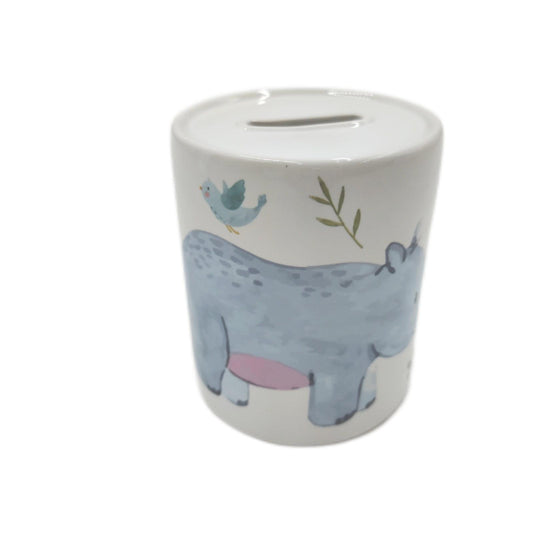 Nashorn Spardose Safari Kinder Jungs Afrika Geschenk Tier niedlich