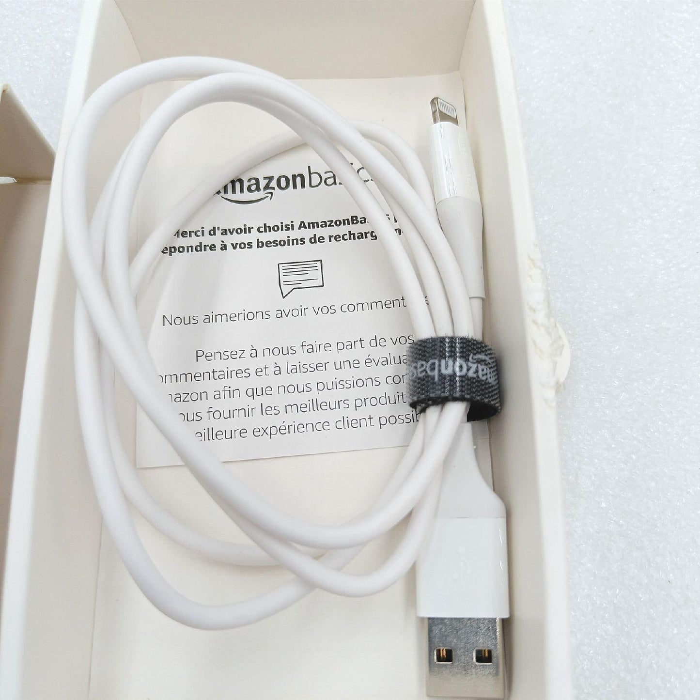 Amazon Basics Verbindungskabel USB A Ladekabel iPhone Weiß 09 Meter Mfi zertifiziert