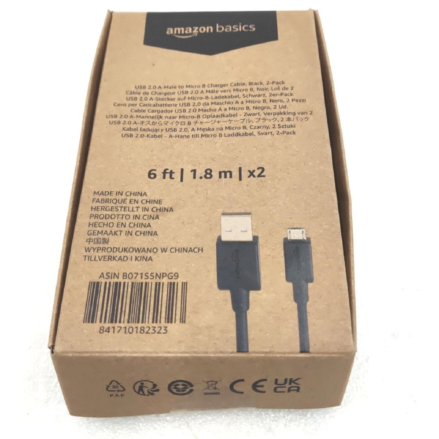 Amazon Basics USB Kabel Elektronik USB A auf Micro USB 2 0 Datenkabel 18
