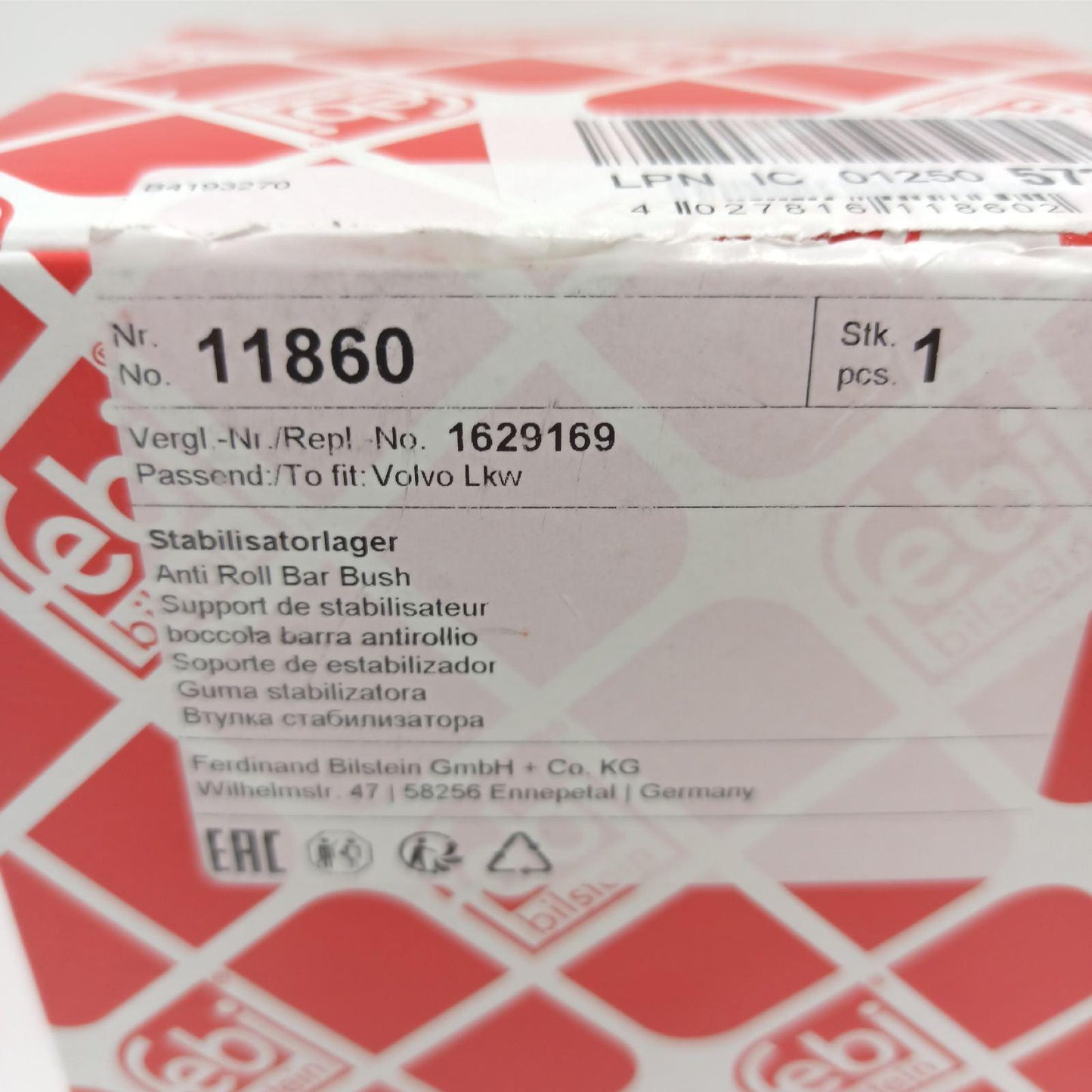 Febi Bilstein Stabilisatorlager Autoteile 11860 langlebig robust für besseren Fahr