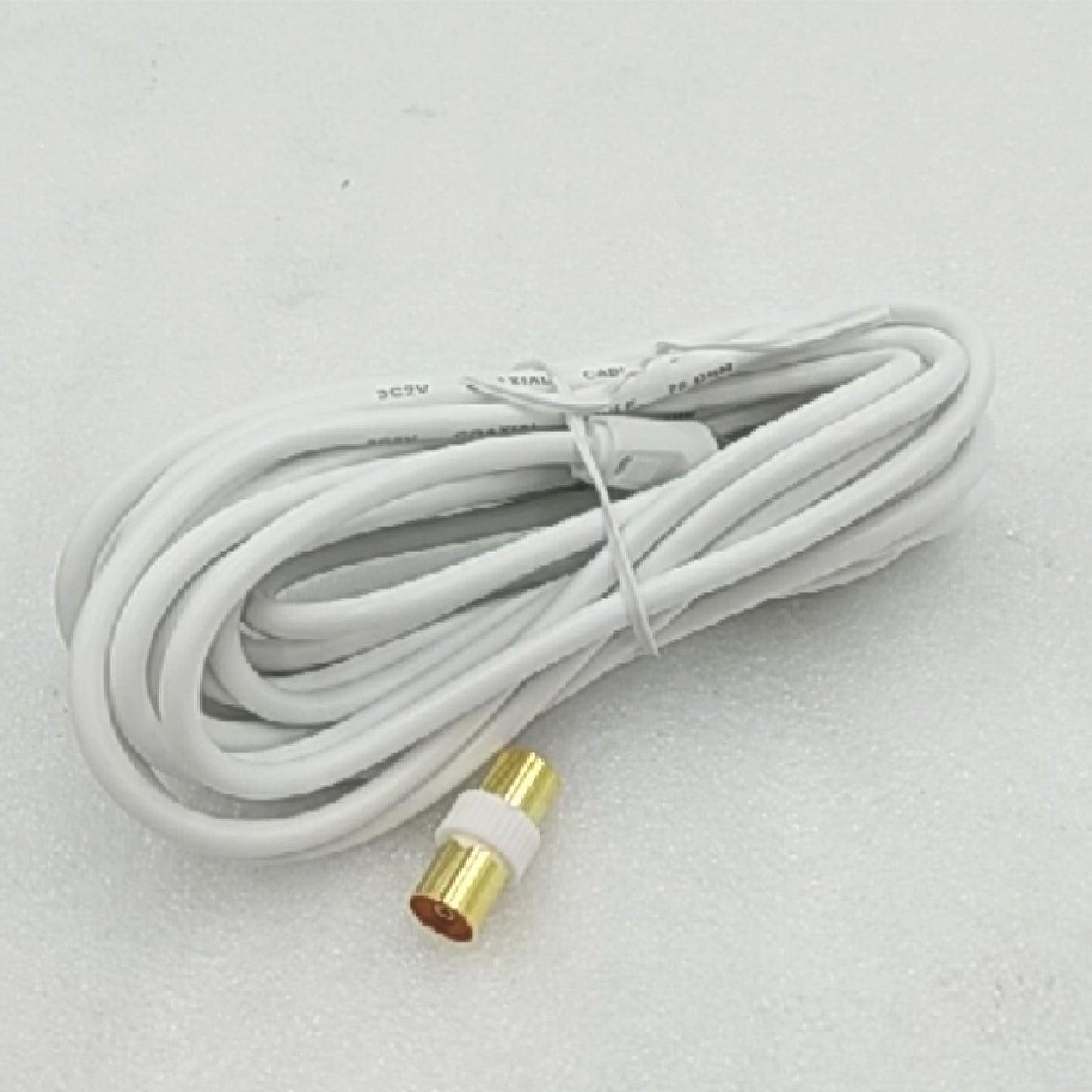 APM TV Kabel Verbindungskabel 408015 Koaxialkabel 5 Meter Anschluss Weiß