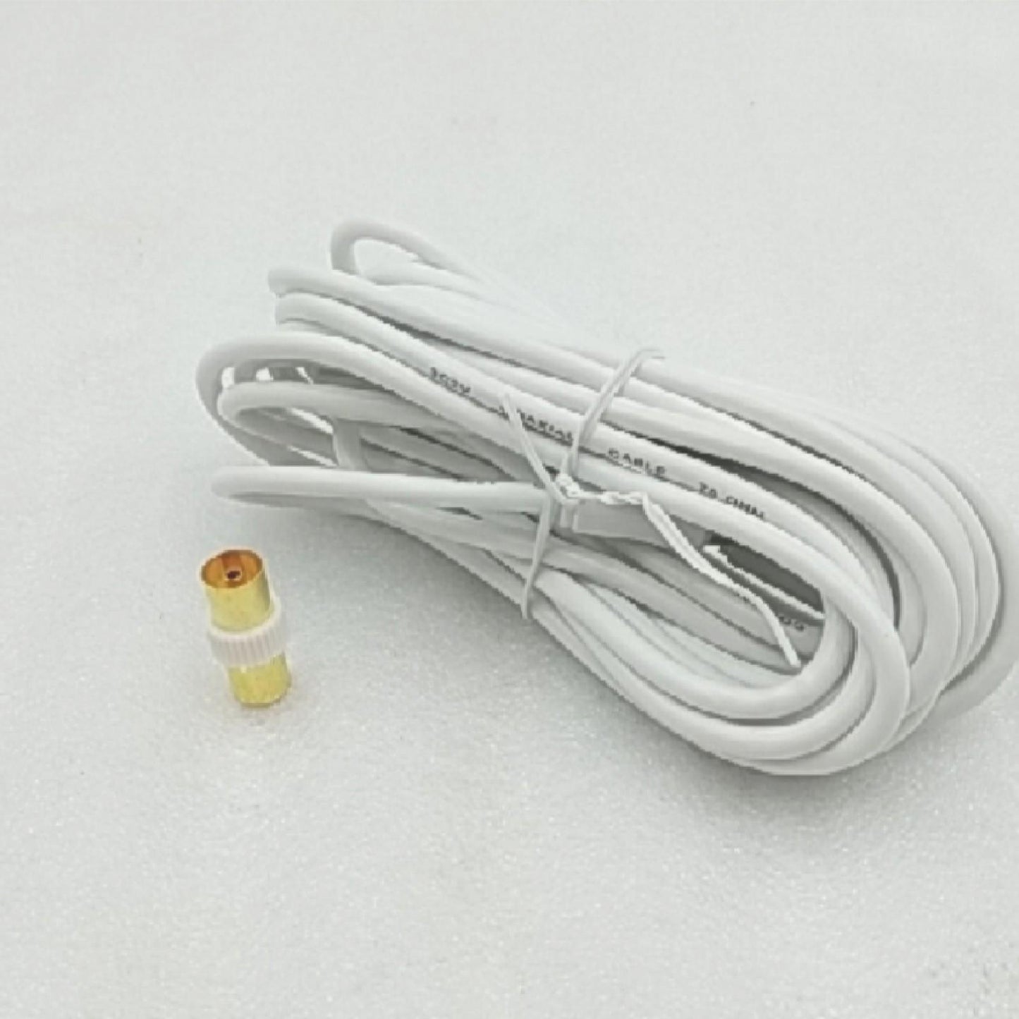 APM TV Kabel Verbindungskabel 408015 Koaxialkabel 5 Meter Anschluss Weiß