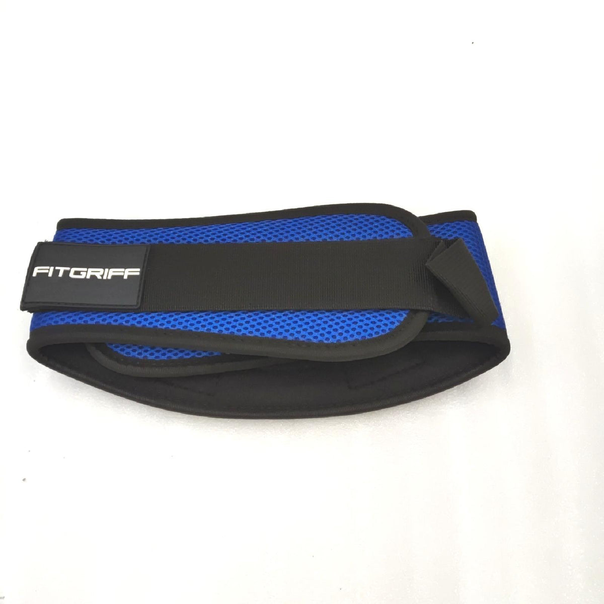 FITGRIFF® Gewichthebergürtel V1 - Fitness-Gürtel für Bodybuilding  Krafttraining  Gewichtheben - Trainingsgürtel für Damen und Herren Blau  81cm - 88cm Bauchumfang Medium