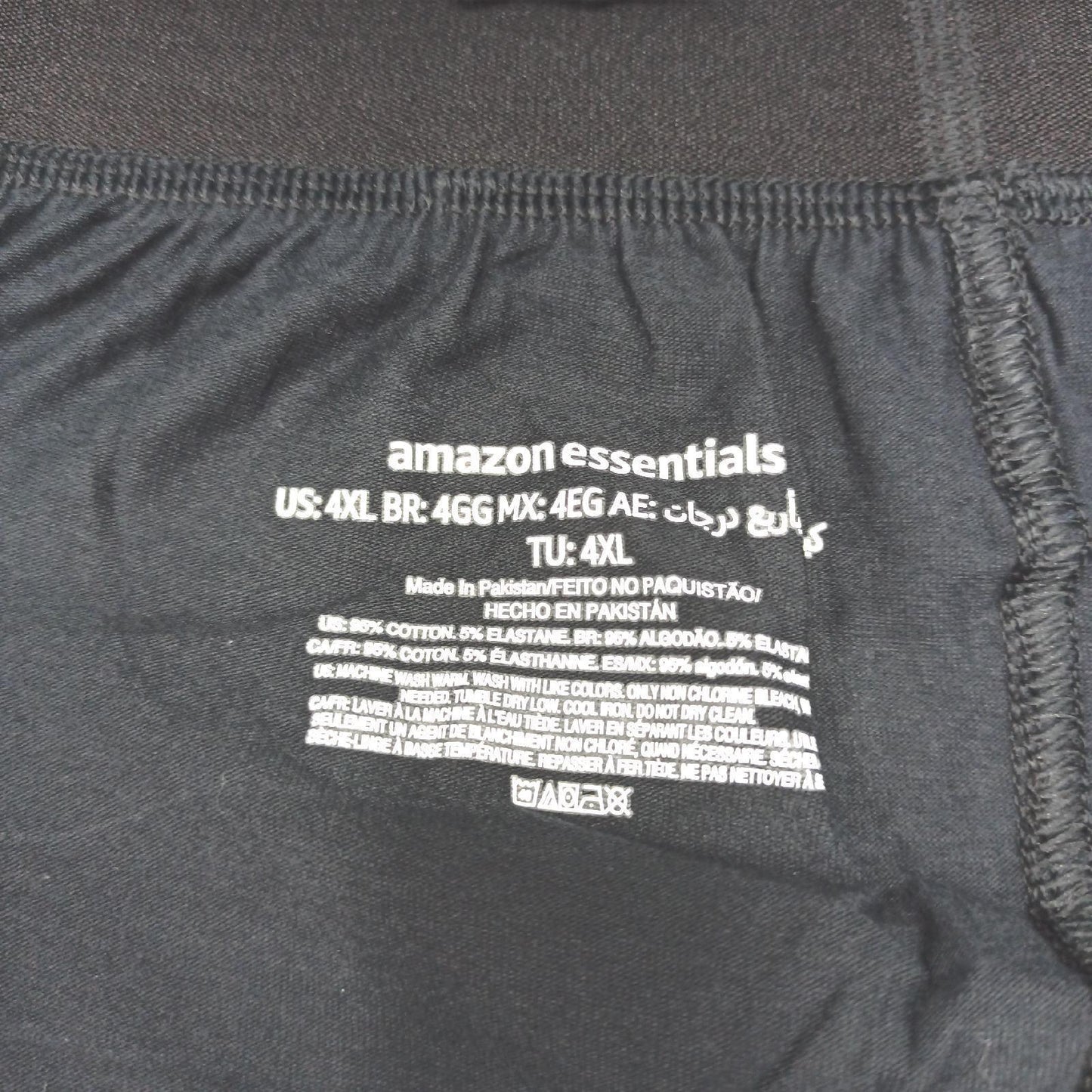 Amazon Essentials Herren Boxershorts Unterwäsche Große Größen 4XL Komfort Alltag 5er Pack