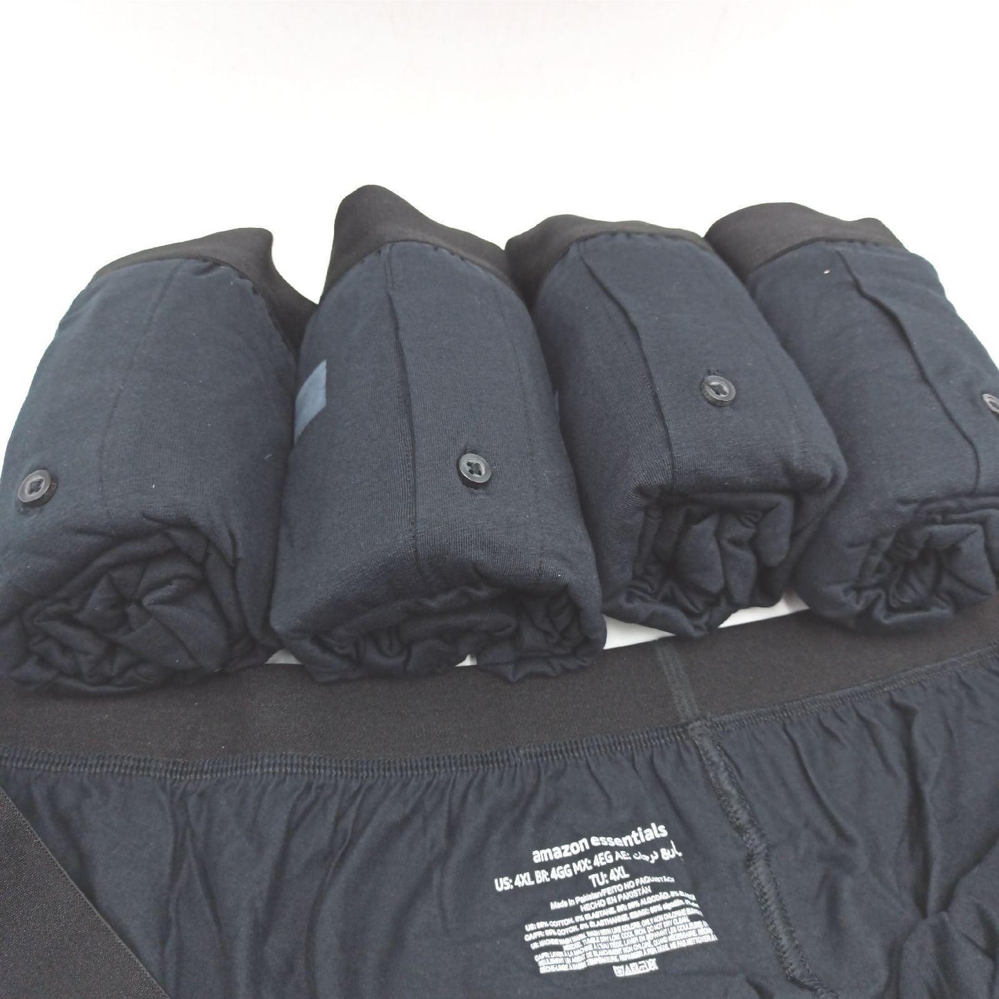 Amazon Essentials Herren Boxershorts Unterwäsche Große Größen 4XL Komfort Alltag 5er Pack