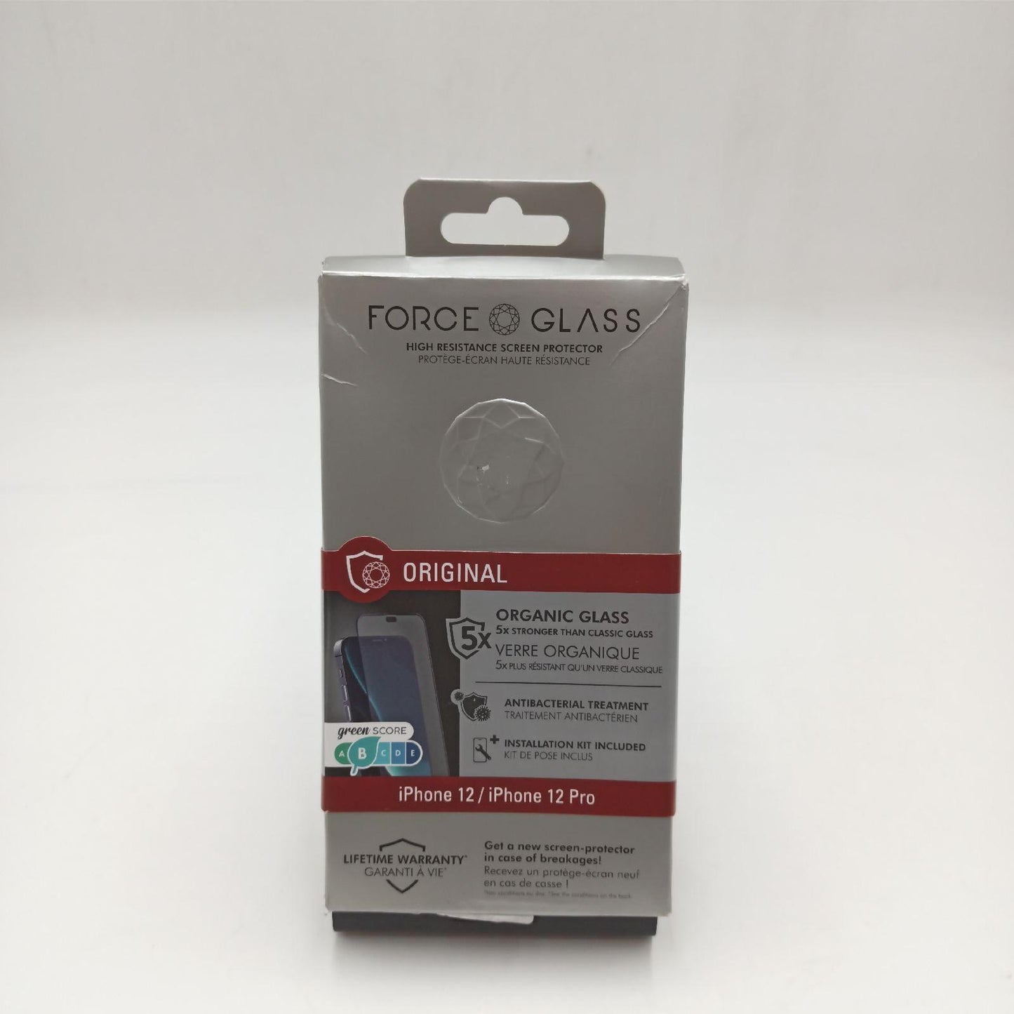 Force Glass Displayschutzfolie Smartphone Zubehör iPhone 12 Pro antibakteriell robust transparent passgen