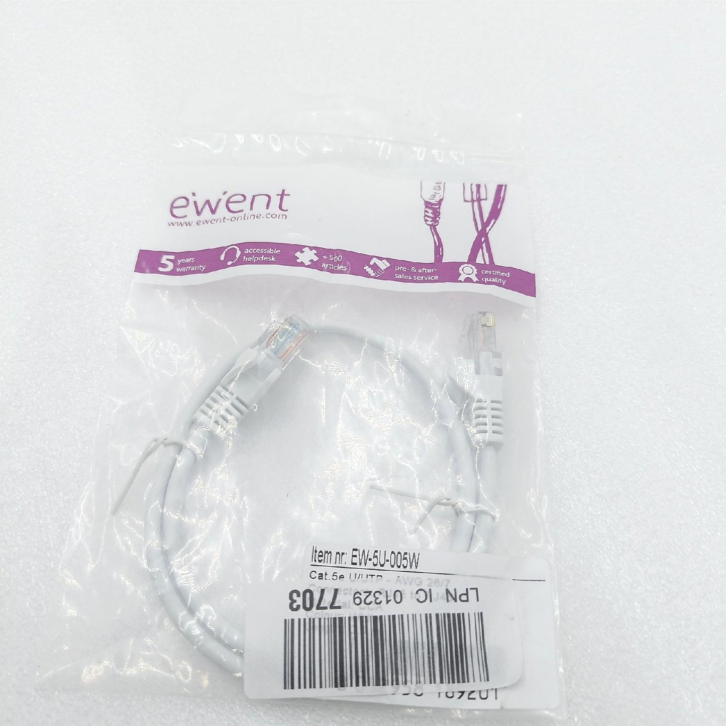 Ewent Ethernet-Patchkabel Kategorie 5e U/UTP, Übertragung bis zu 1 Gb, mit Zwei RJ45-Stecker, aus PVC, CCA, AWG 26/7. Ideal für die Glasfaserübertragung mit Gigabit/LAN-Netzwerken, 0.25 m, Grün