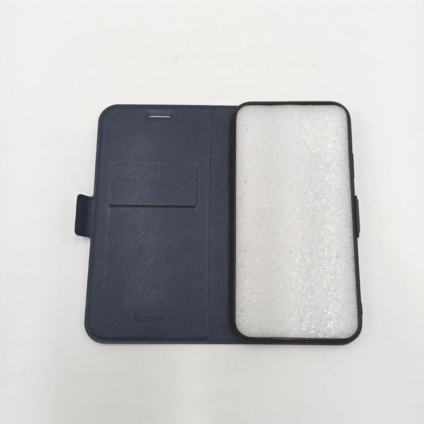 Aunote iPhone 11 Schutzhülle Portemonnaie Flip in Taupe Coverage Hemd