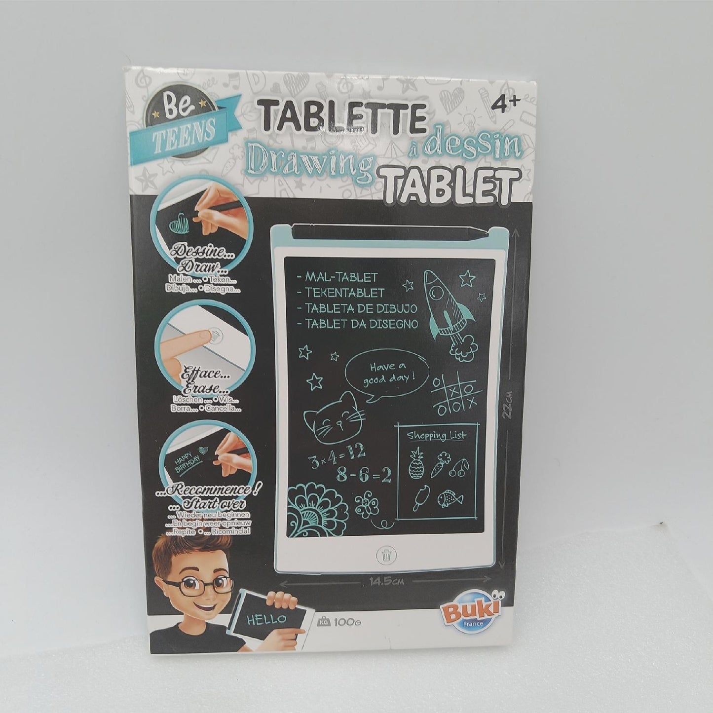 BUKI Mal Tablet Spielzeug TD001 Kinder Kreativspaß für Zeichnen und Malen