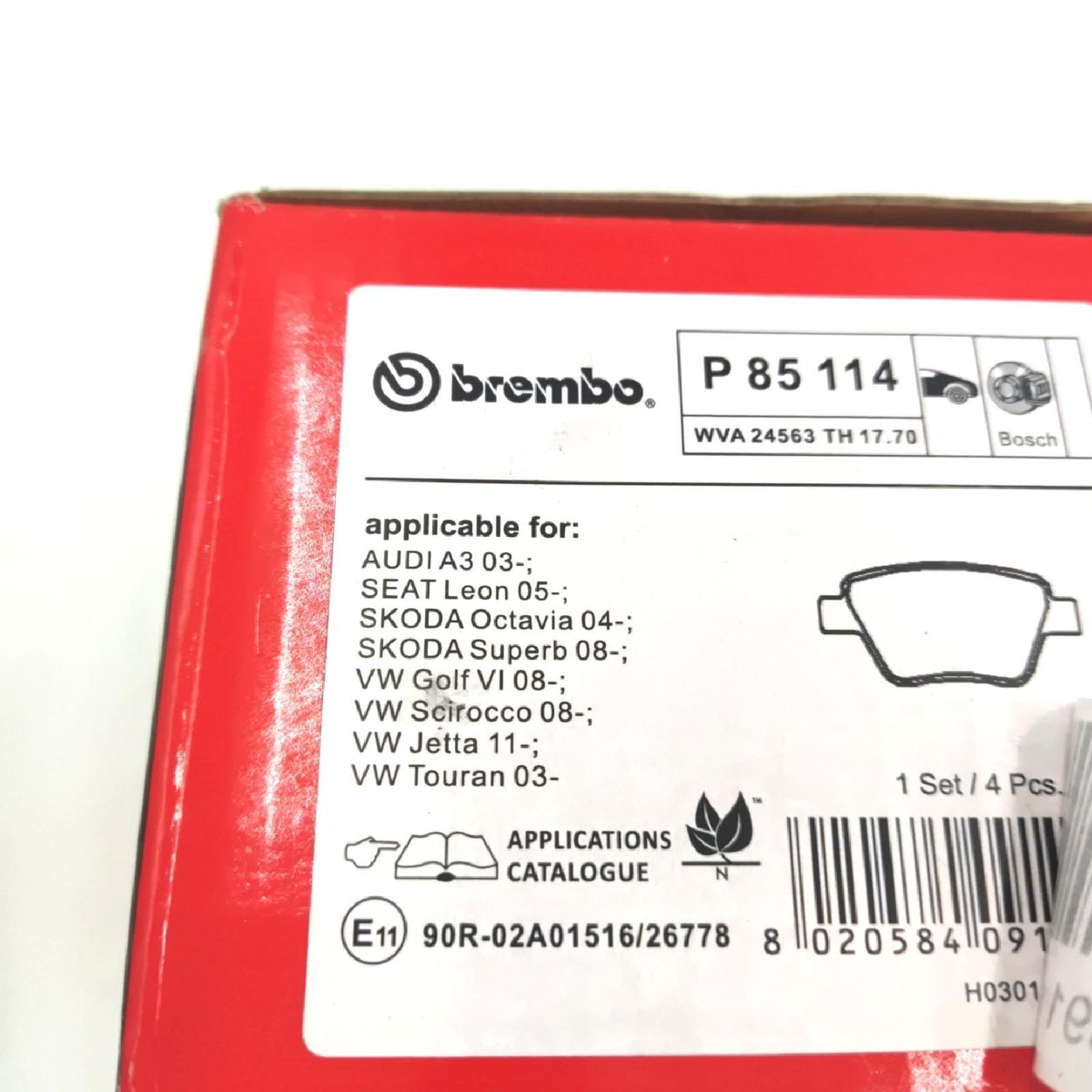 Brembo Bremsbelag Verschleißteile Bremsbelag hinten P 85
