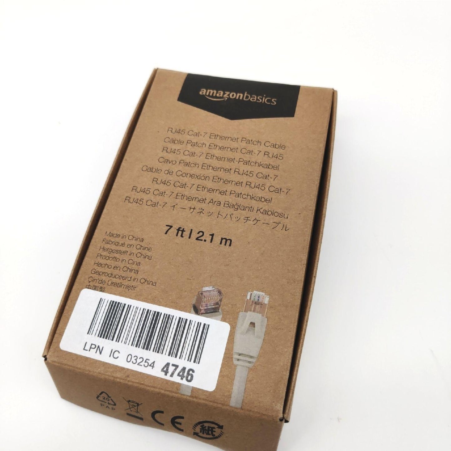 Amazon Basics Ethernet Kabel Netzwerktechnik Cat 7e 21 Meter hohe Geschwindigkeit stabilität