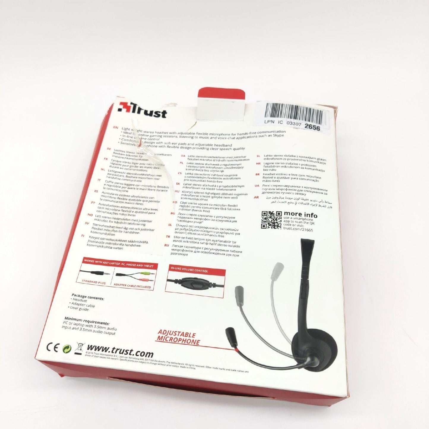 Trust Primo Chat PC Laptop Kopfhörer Kopfbügel Mikrofon Headset schwarz