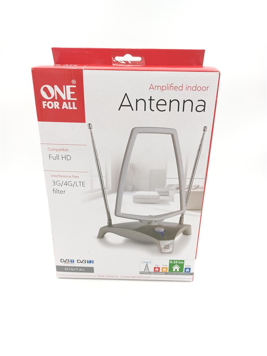 One For All Full HDTV Zimmerantenne A/V 65.16 verstärkt TV Wandmontage Spitze SUPE;