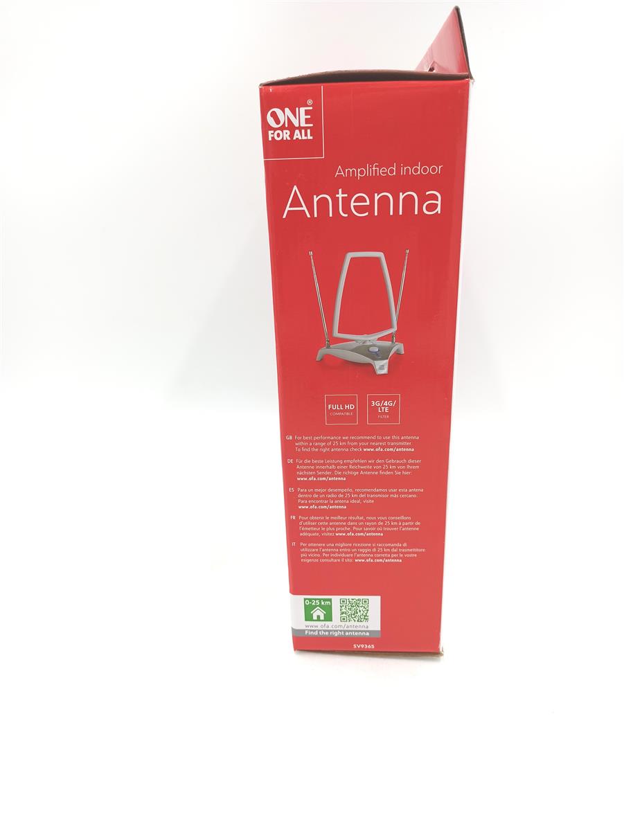 One For All Full HDTV Zimmerantenne A/V 65.16 verstärkt TV Wandmontage Spitze SUPE;
