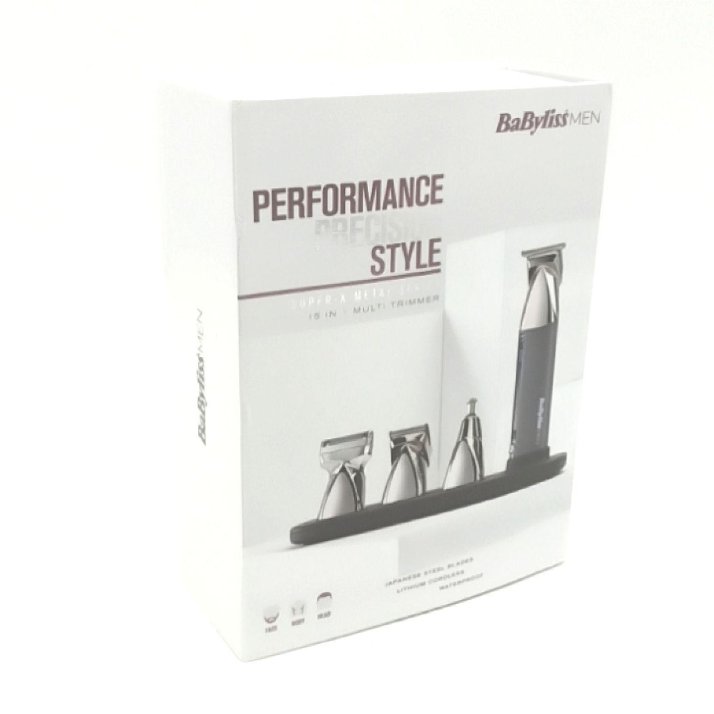 BaByliss MEN MT996E Super X Metal Series Multitrimmer Bartpflege 15 in 1; Grooming Beard