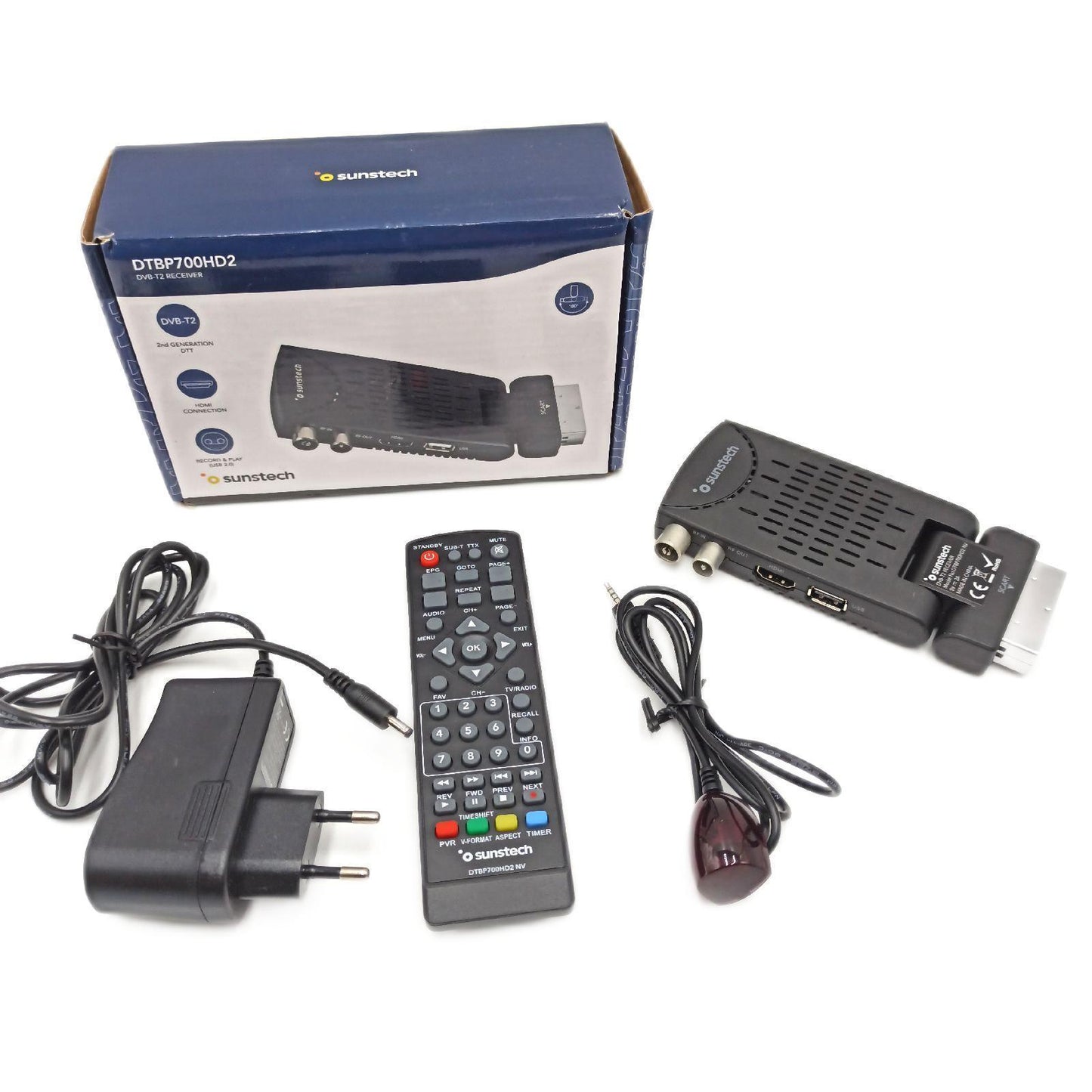 Sunstech DTBP700HD2BK Mini-Tuner, Schwarz