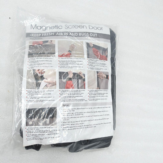 JOY2SEE Tür Moskitonetz Insektenschutzgitter 60x210 Schwarz Magnet