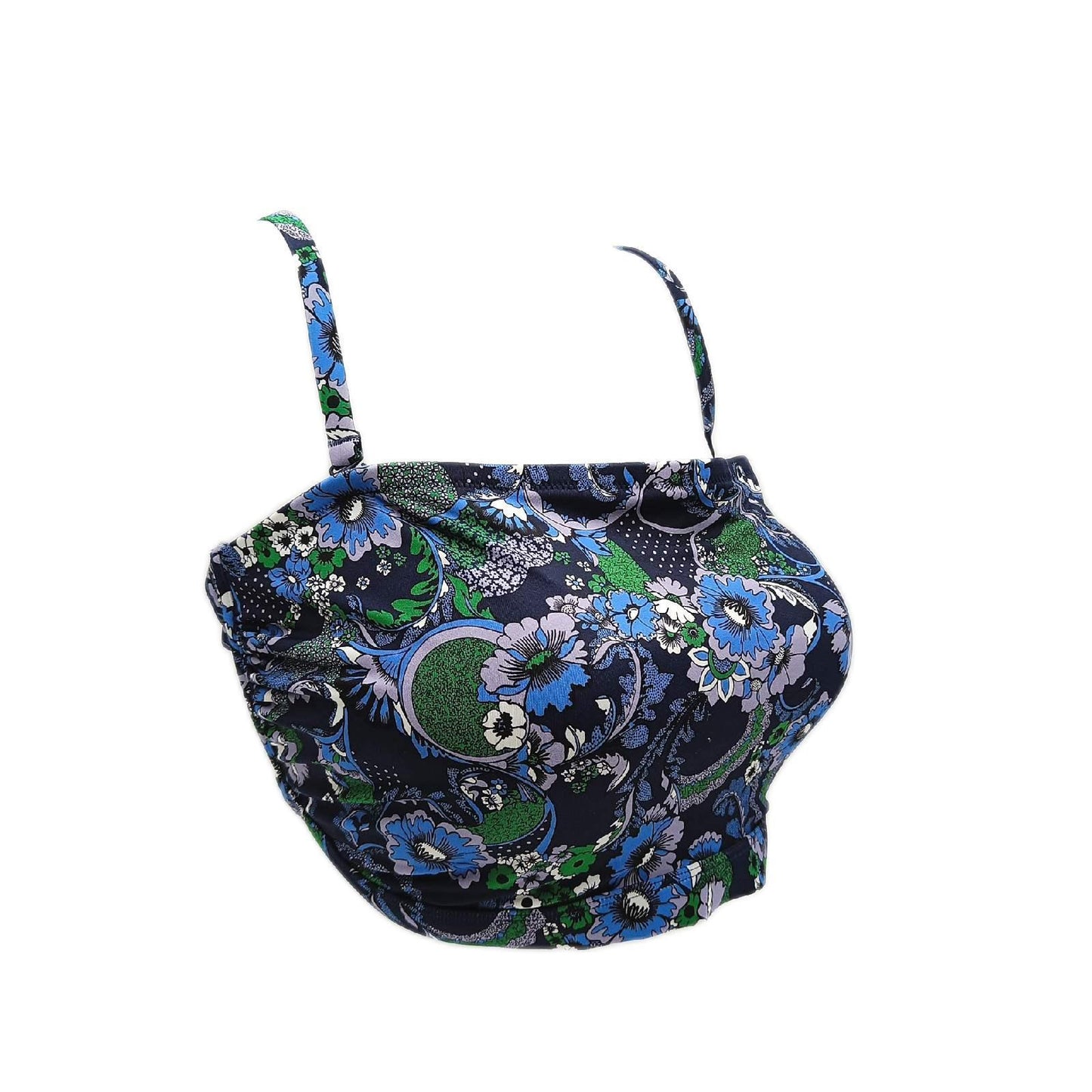 Amazon Essentials Badeoberteil Damenmode Große Größen 3XL Tiefblau Paisley Bademode