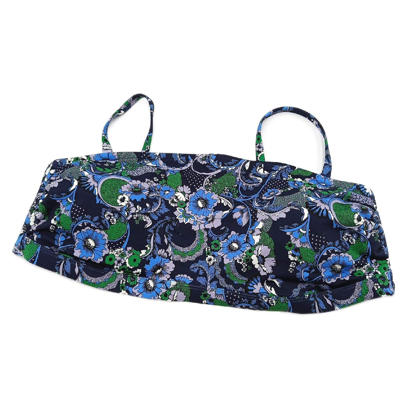 Amazon Essentials Badeoberteil Damenmode Große Größen 3XL Tiefblau Paisley Bademode