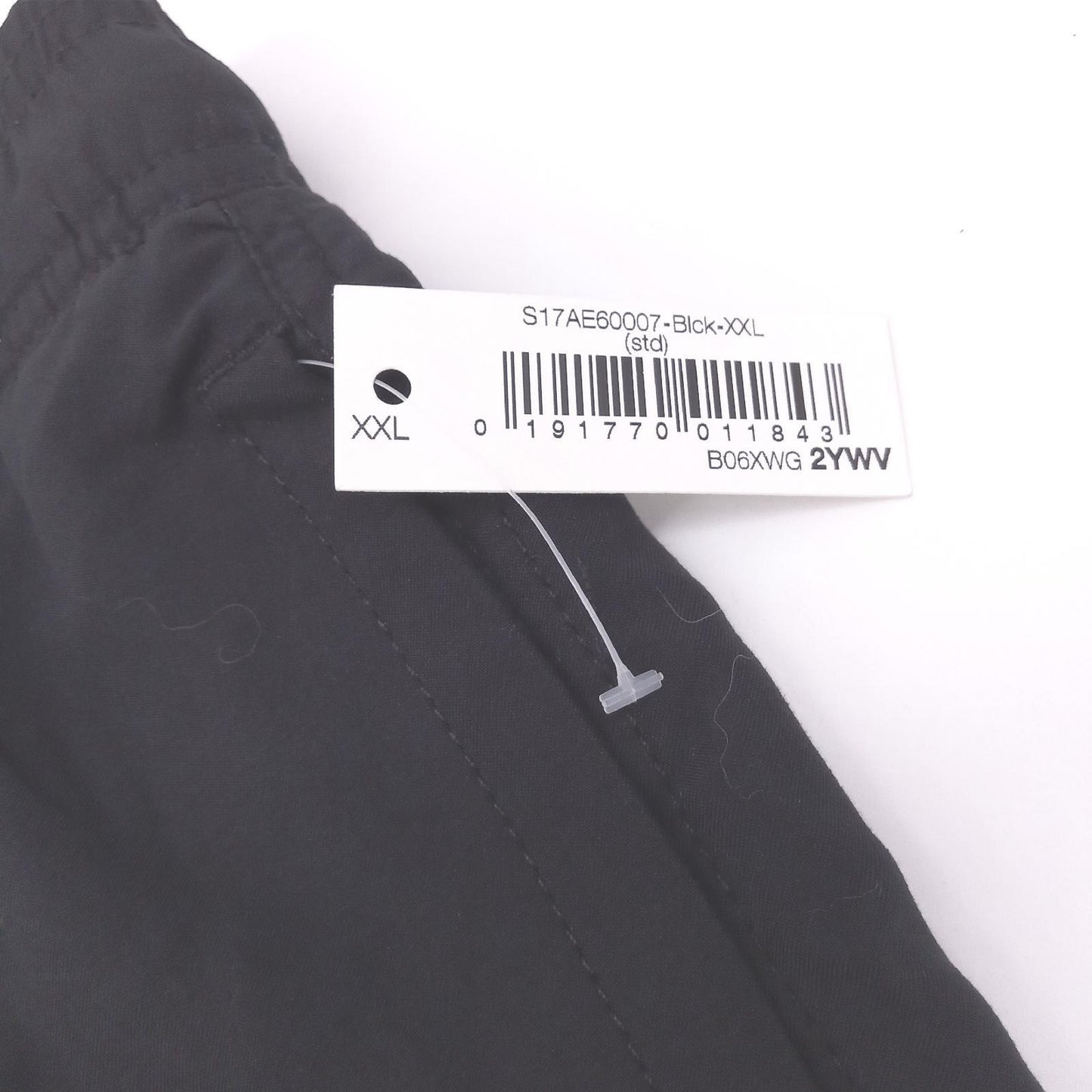 Amazon Essentials Badehose Herrenbekleidung XXL Schwarz Netzfutter Taschen Freizeitspaß