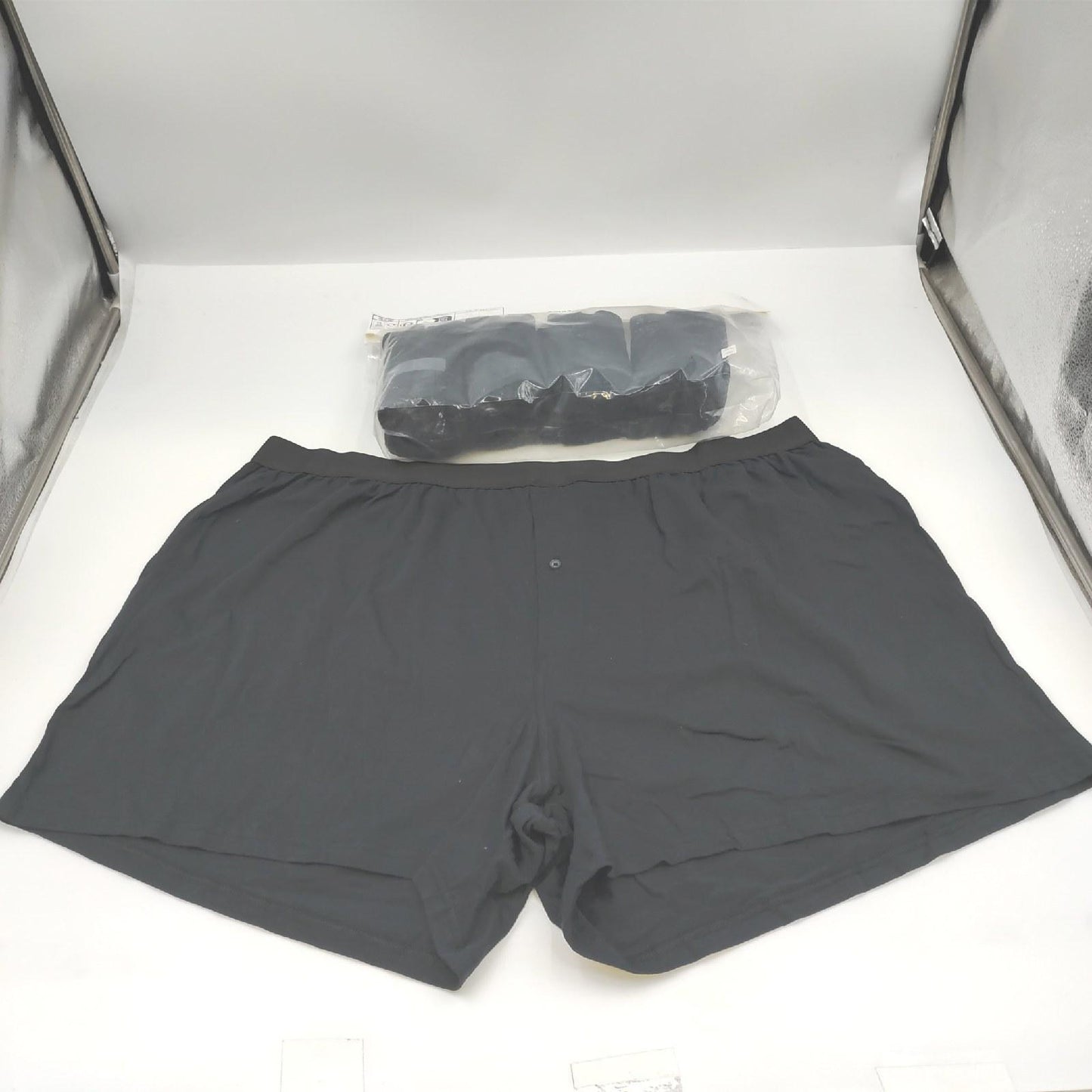 Amazon Essentials Herren Boxershorts Unterwäsche Große Größen 3XL Schwarz Komfort Baumwolle ideal
