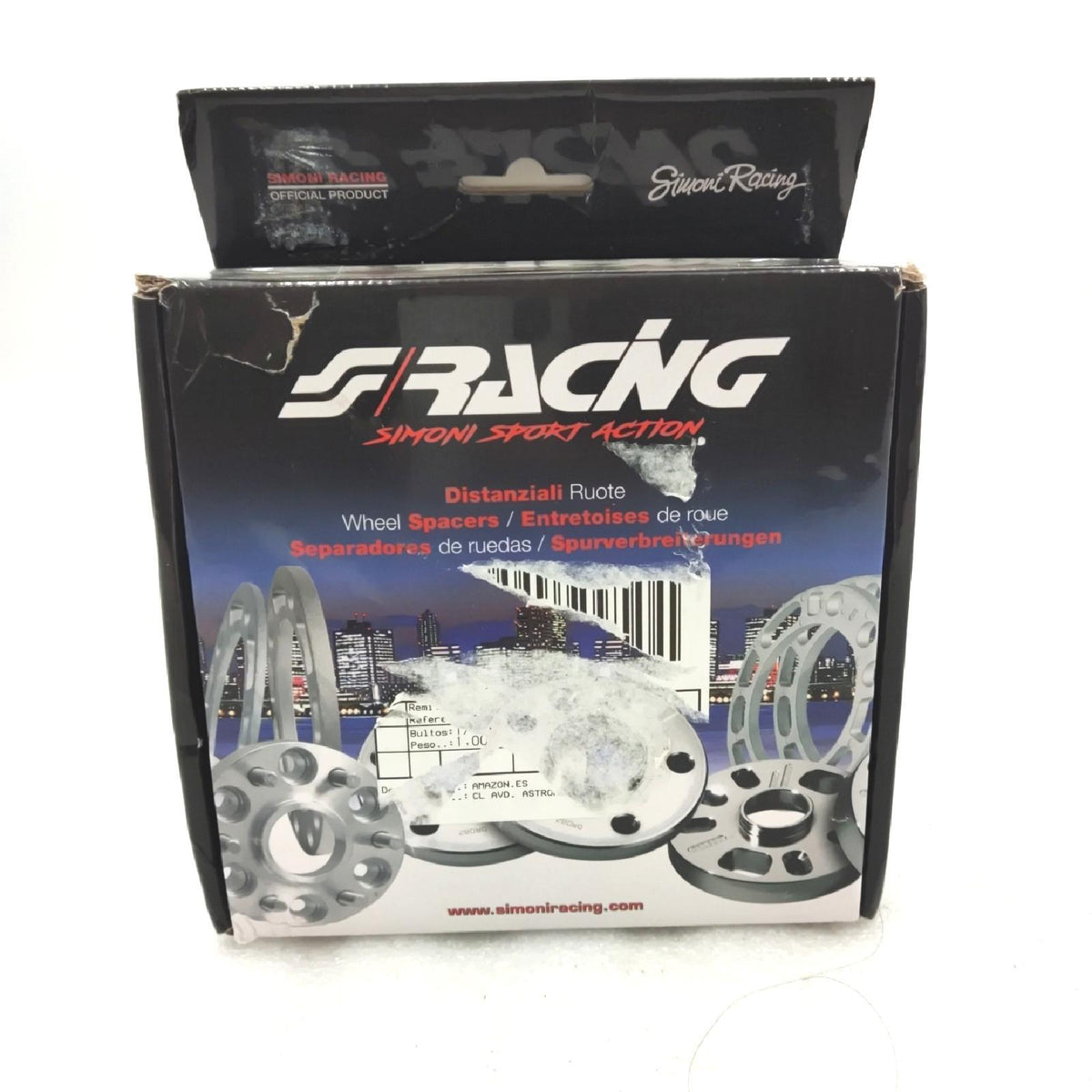 Simoni Racing DR043/B9 Spurverbreiterungen mit Blitzen  12 mm