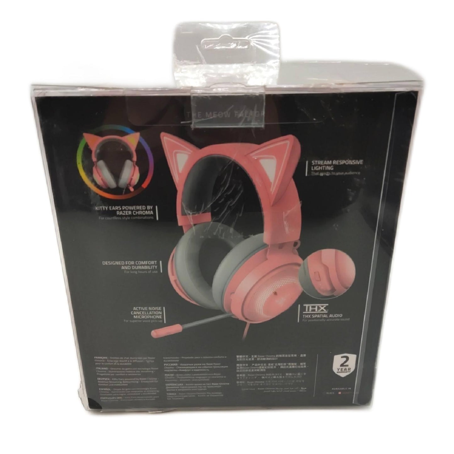 Razer Kraken Kitty Edition Gaming Headset Die Katze Ohr USB Gaming Head - Defekt