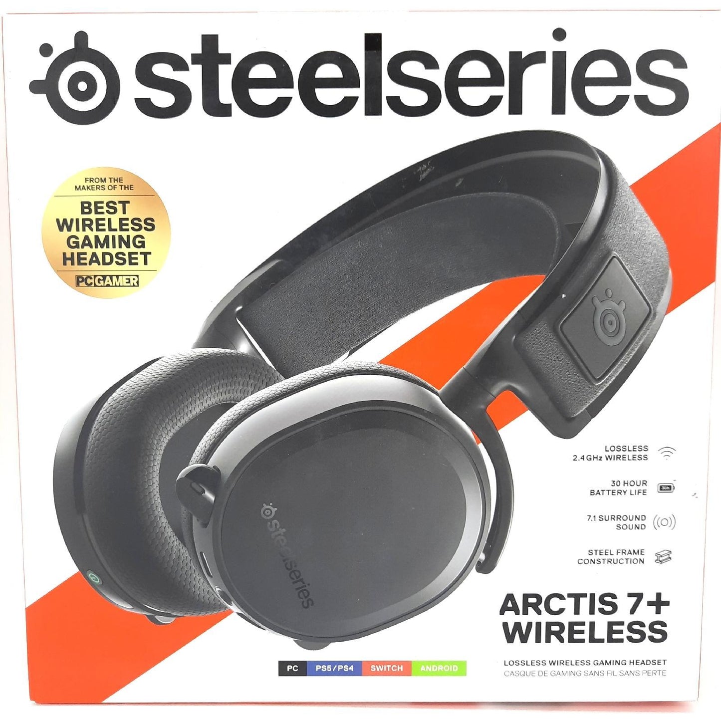 SteelSeries Arctis 7+   Wireless Gaming Headset   Verlustfreie 2,4 GHz  - Defekt