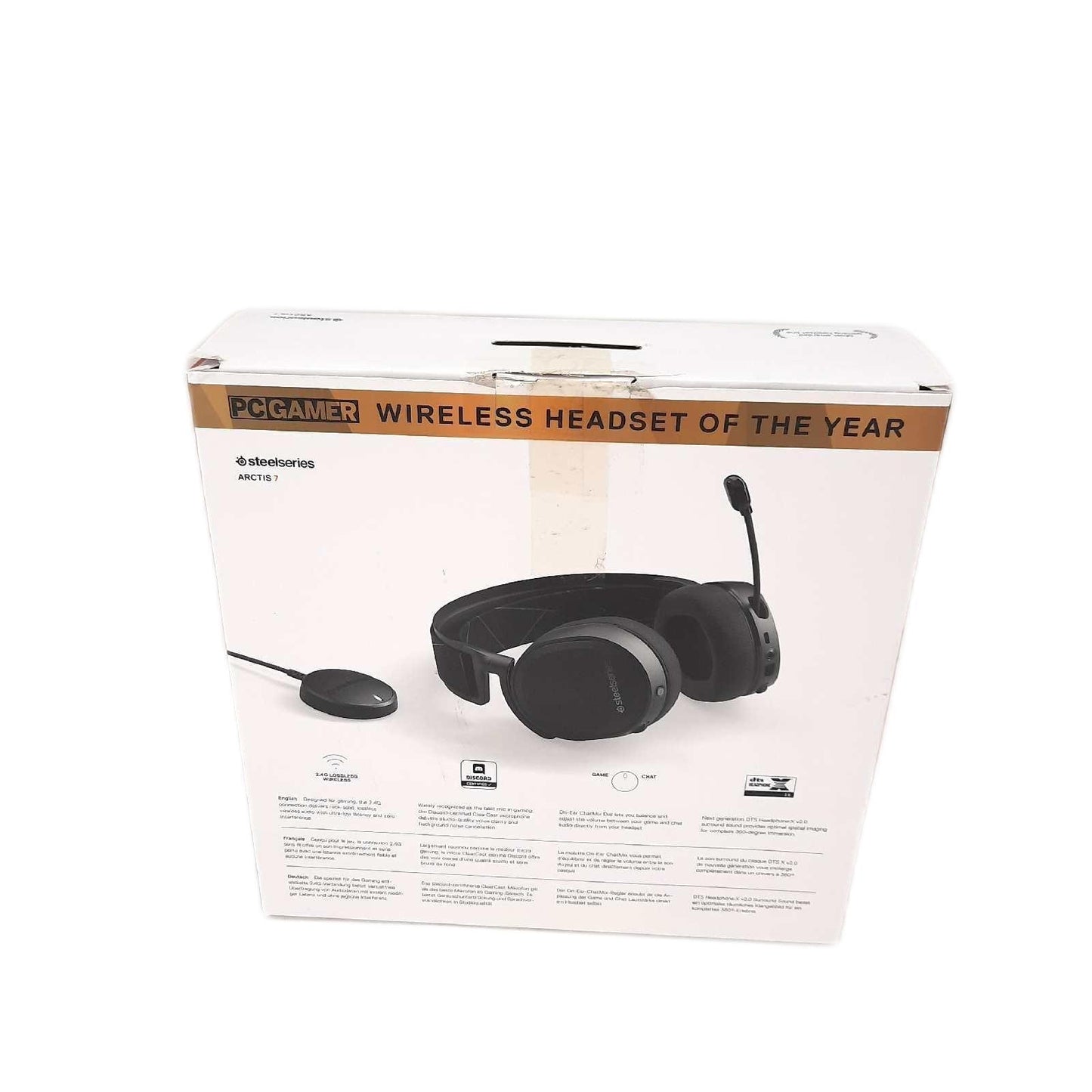 SteelSeries kabelloses Gaming Headset Arctis 7 DTS X v20 unvollständig