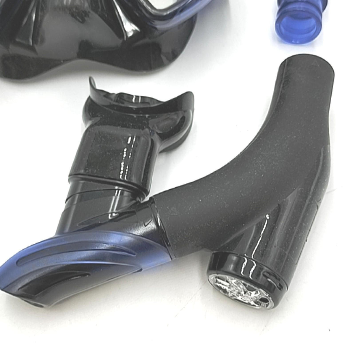 Dorlle Schnorchelset mit Taucherbrille gehärtetes Glas Anti Fog Anti Leck schnorcheln schwarz blau